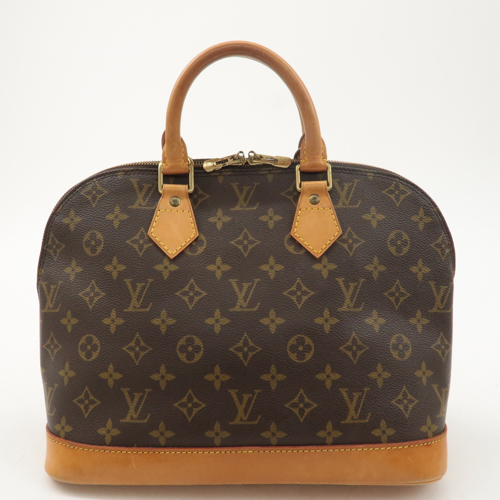 Louis Vuitton Monogram Alma Hand Bag Brown M51130