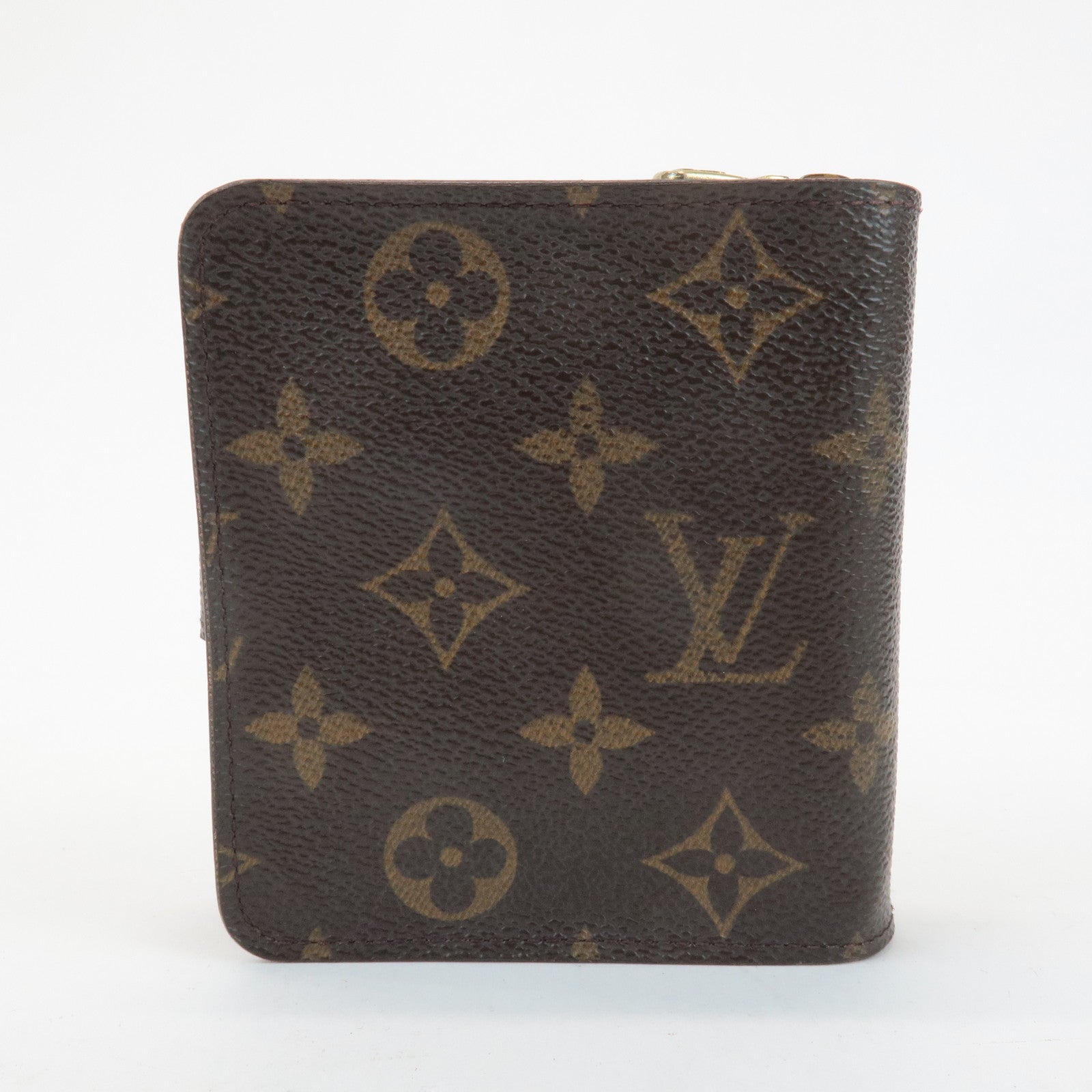 Louis Vuitton Louis Monogram Compact Zip Small Wallet M61667 Used