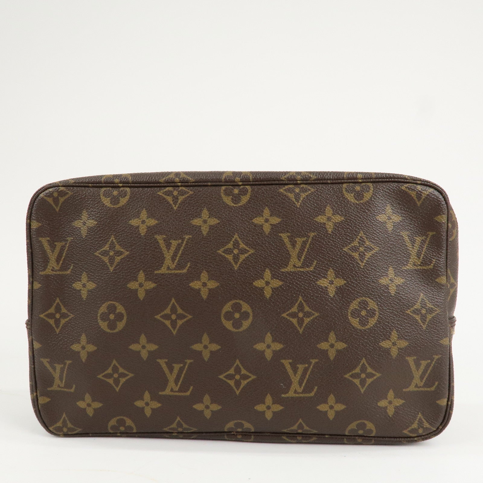 Louis Vuitton Monogram Trousse Toilette 28 Pouch Brown M47522 Used