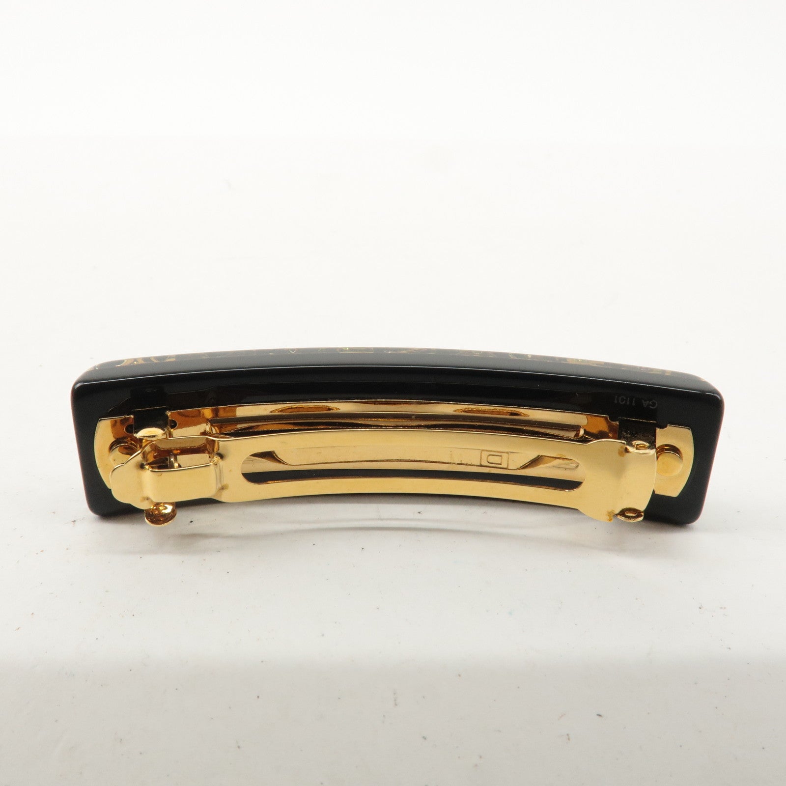 Louis Vuitton Monogram Valletta Inclusion Barrette Black M65304