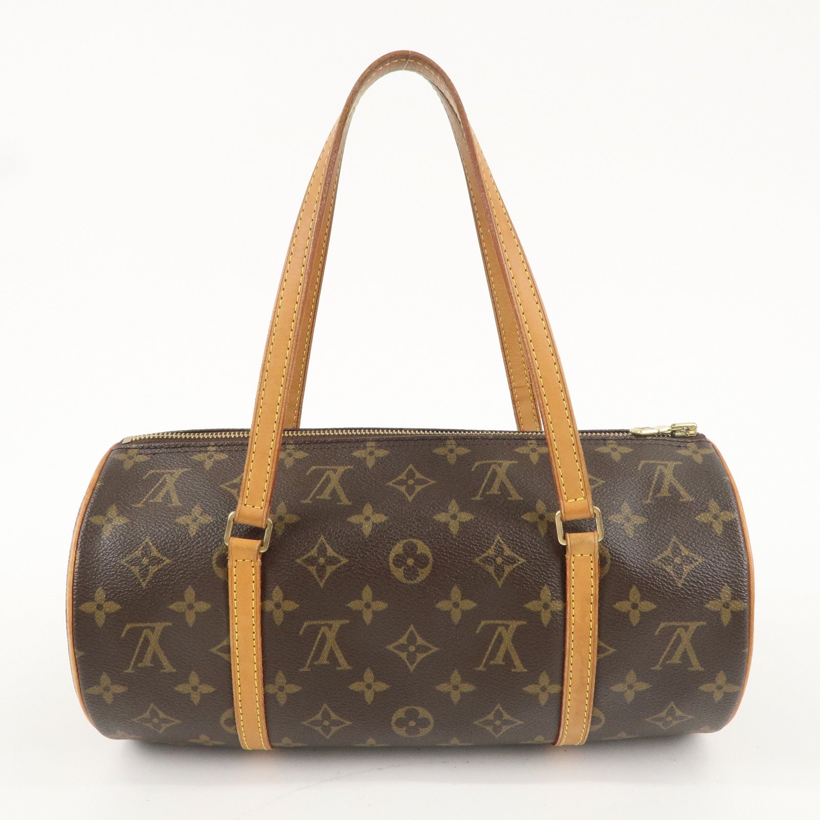 Louis Vuitton Monogram Papillon 30 Hand Bag Brown M51385