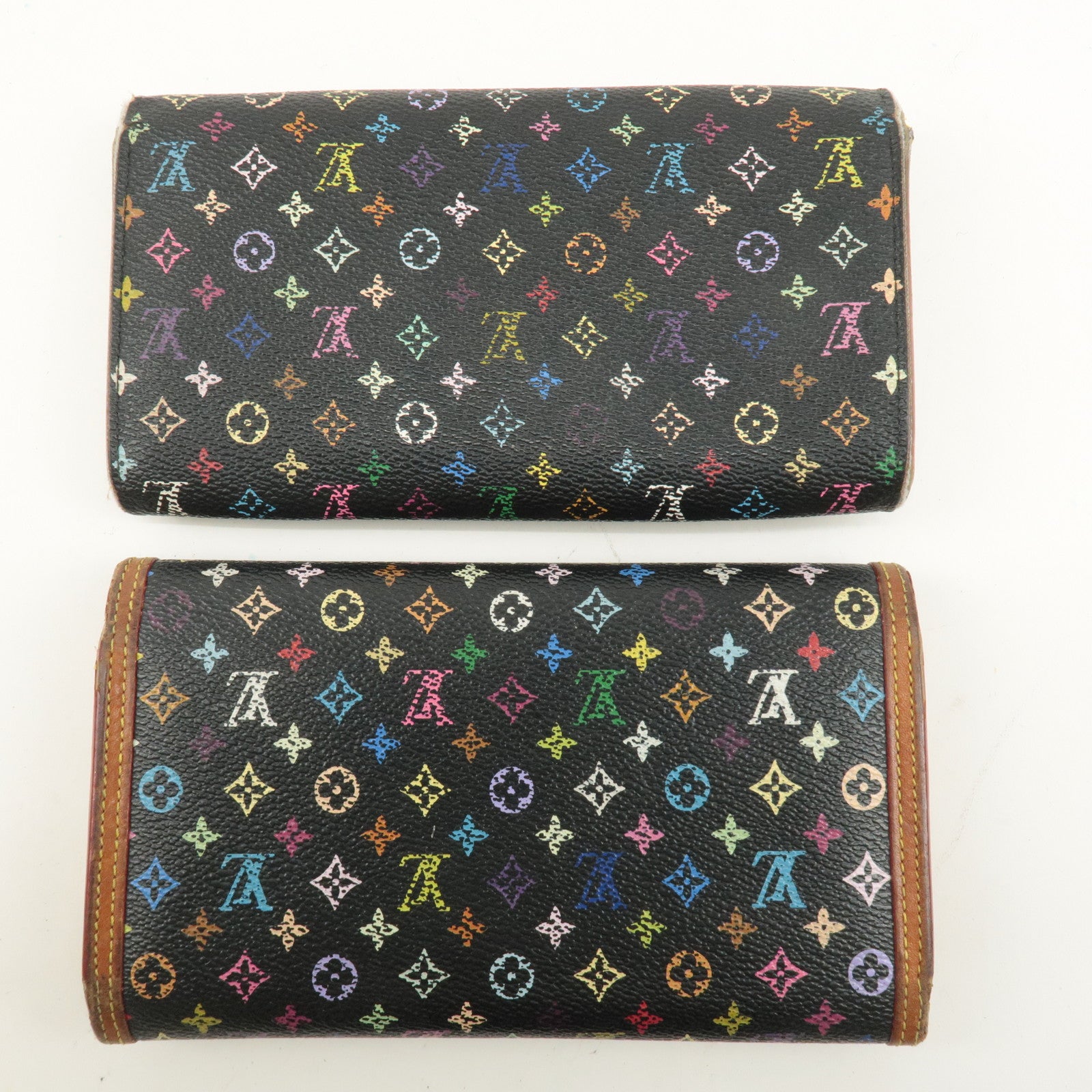 Louis Vuitton Monogram Multicolor Set of 2 Wallet M92658 M93533