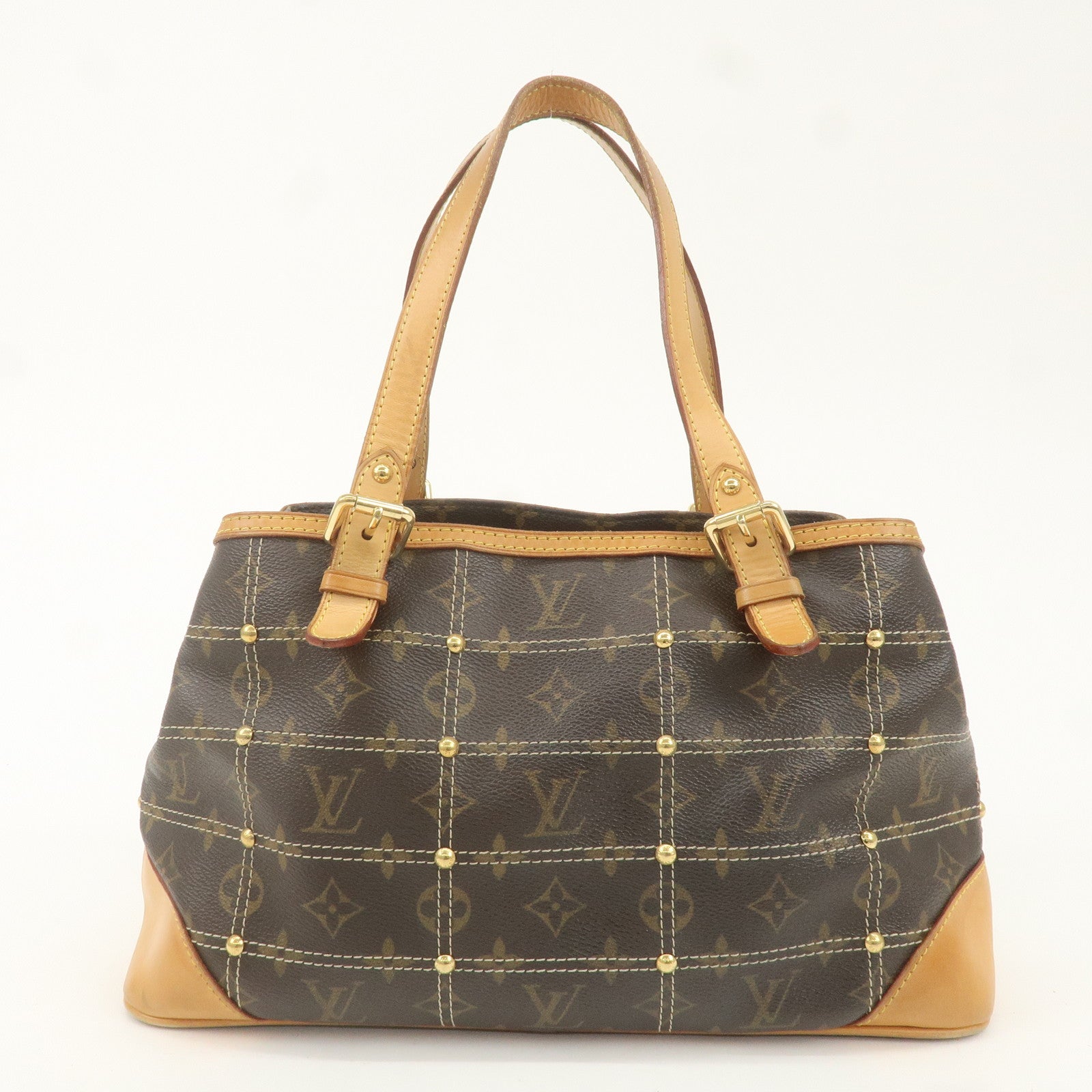 Louis Vuitton Monogram Rivet Hand Bag Shoulder Bag M40140