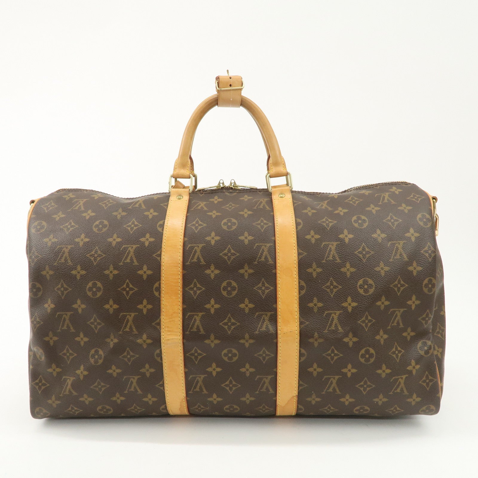 Louis Vuitton Monogram Keep All Bandouliere 50 Boston Bag M41416 Used