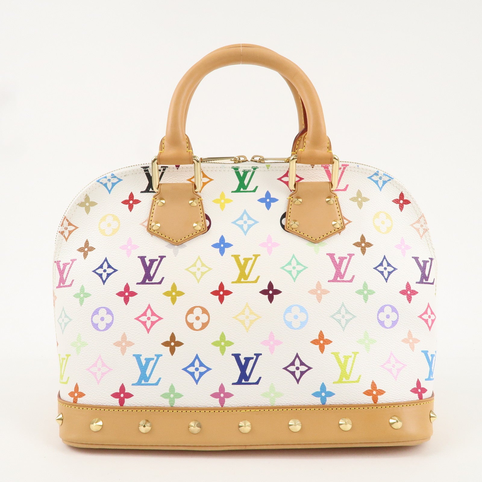 Louis Vuitton Monogram Multicolor Alma PM Hand Bag Blanc M92647