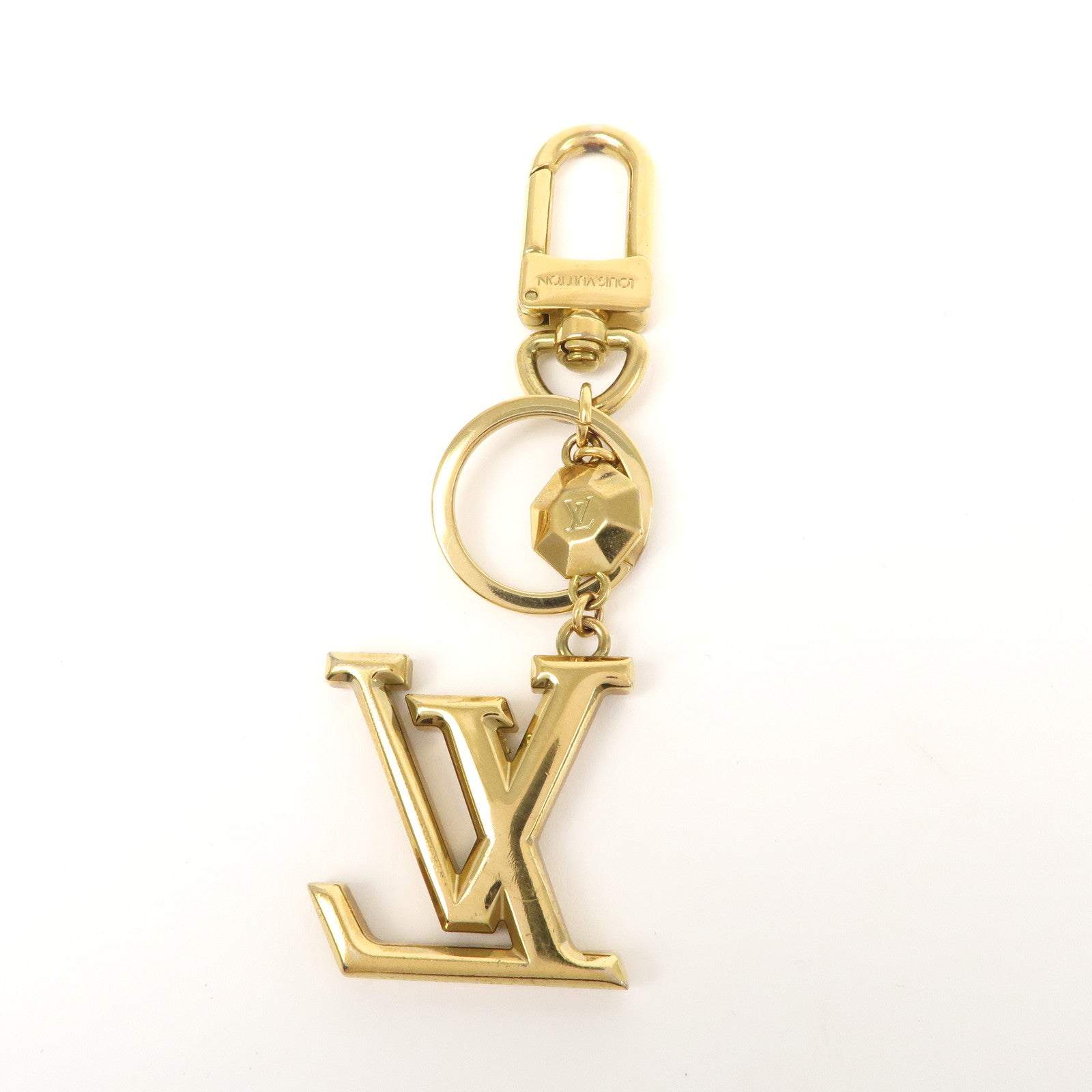 Louis Vuitton Porte Cles LV Facettes Bag Charm Gold M65216