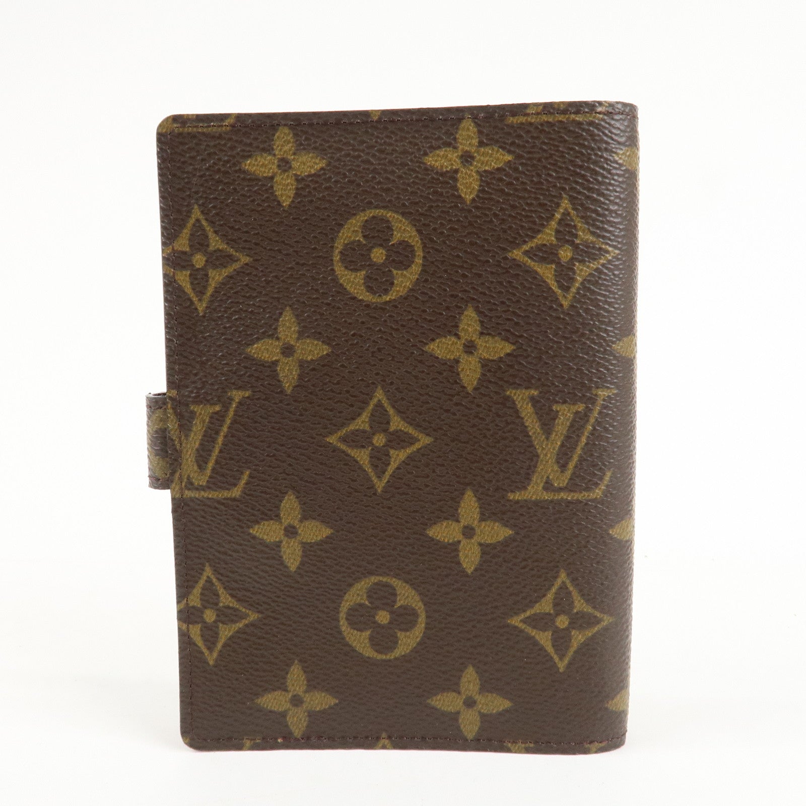 Louis Vuitton Monogram Agenda PM Planner Cover Gold HDW R20005 Used