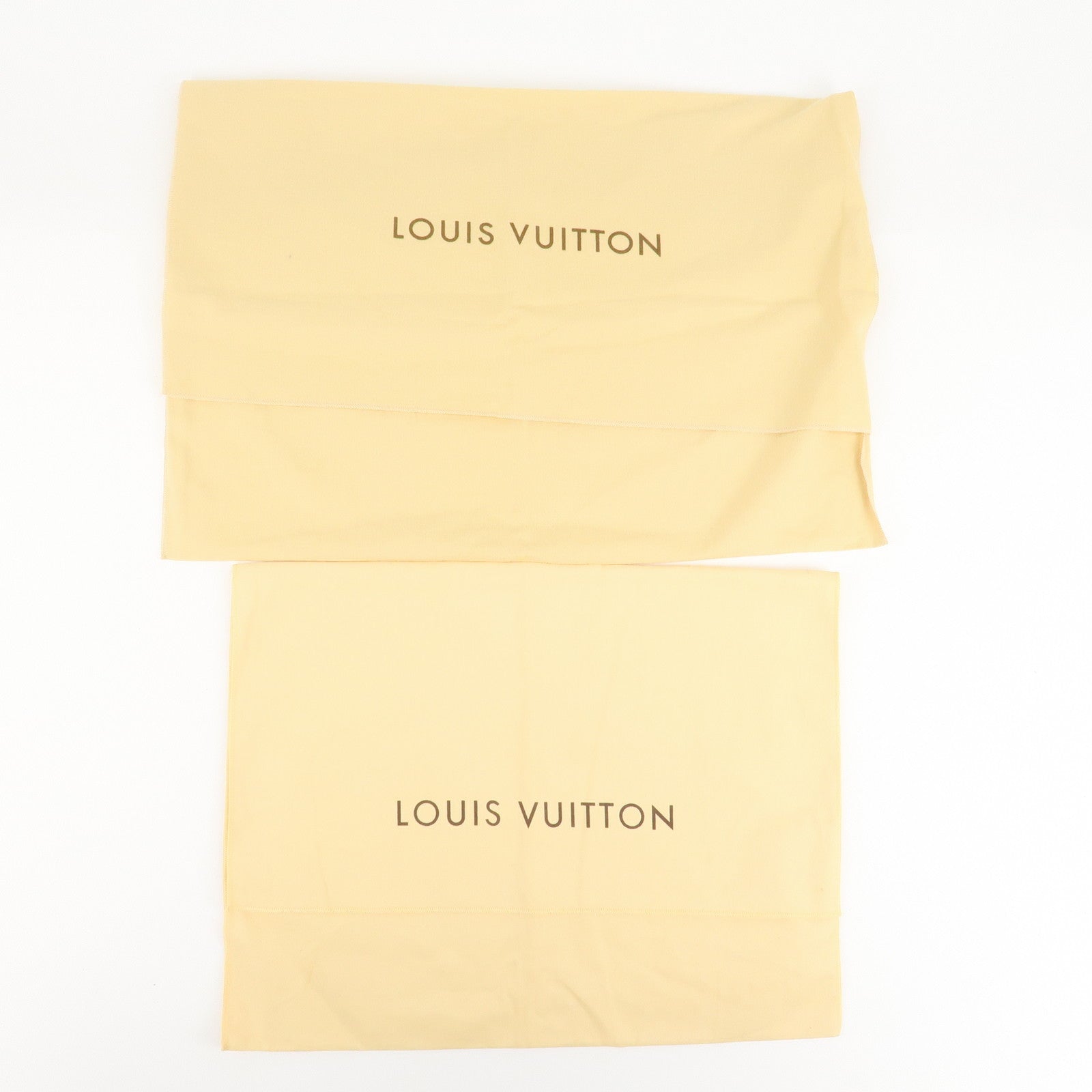 Louis Vuitton Set Of 10 Dust Bag Flap Style Beige Used