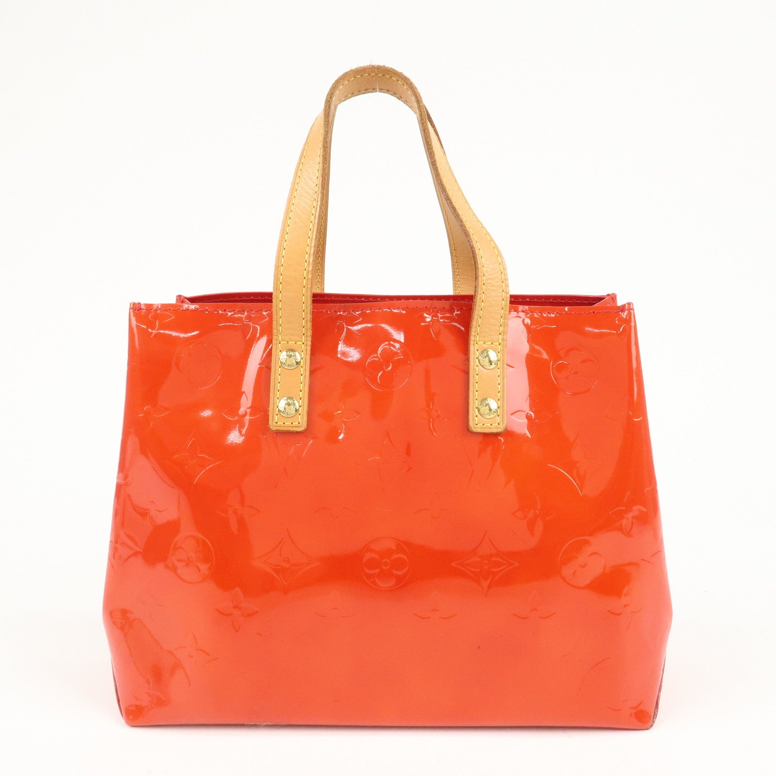 Louis Vuitton Monogram Vernis Lead PM Hand Bag M91088 Rouge