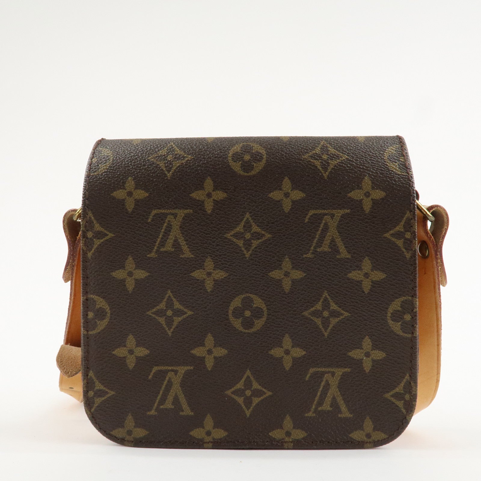 Louis Vuitton Monogram Mini Cartouchiere Shoulder Bag M51254 Used