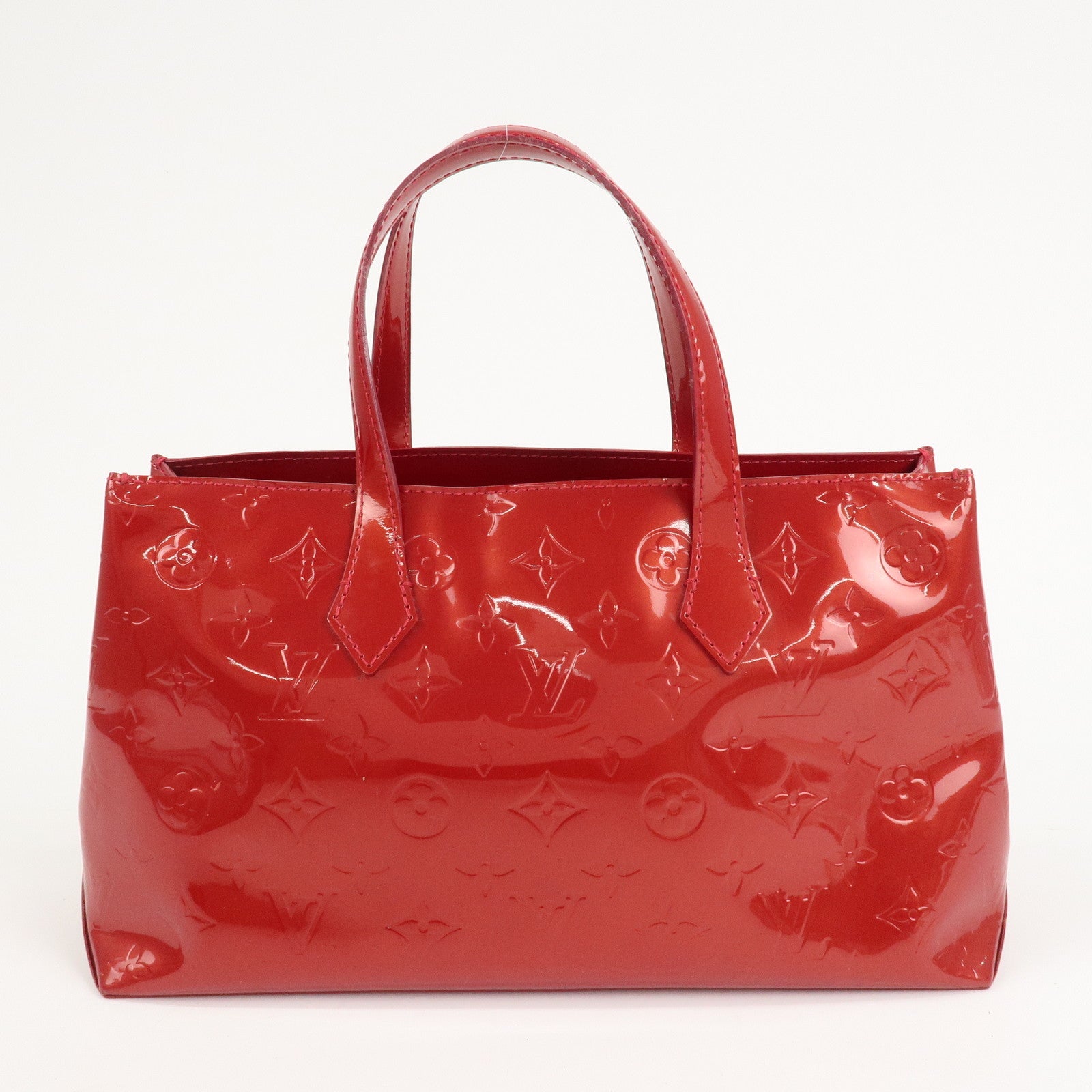 Louis Vuitton Monogram Vernis Wilshire PM Pomme d
Amour M93642