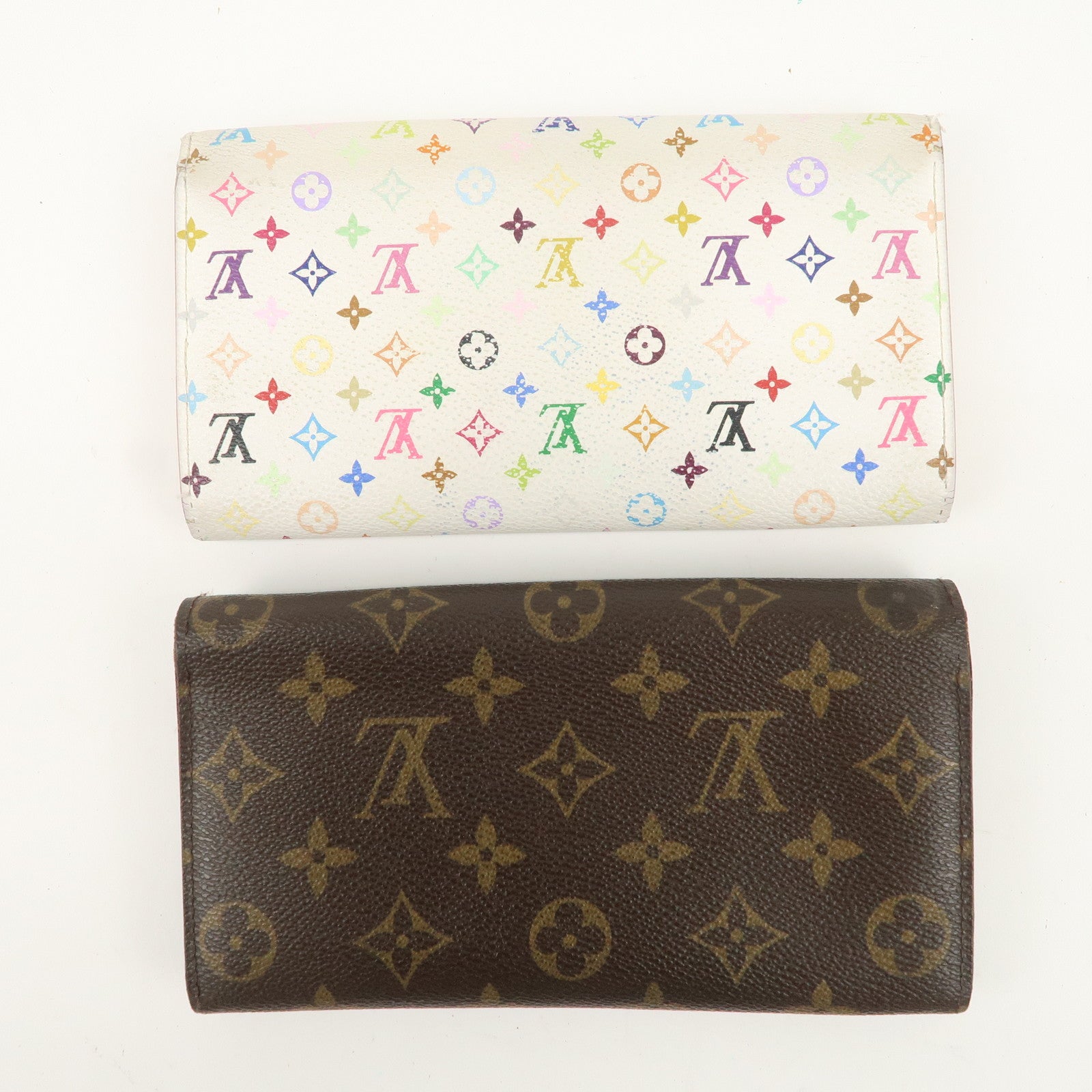 Louis Vuitton Monogram Set of 2 Long Wallet M61734 M93532