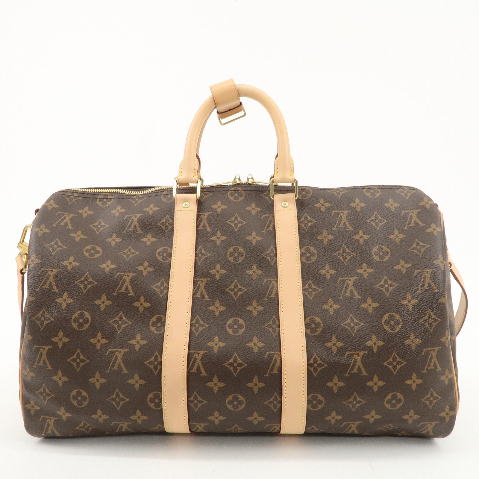 Louis Vuitton Monogram Keep All Bandouliere 45 Boston Bag M41418 Used