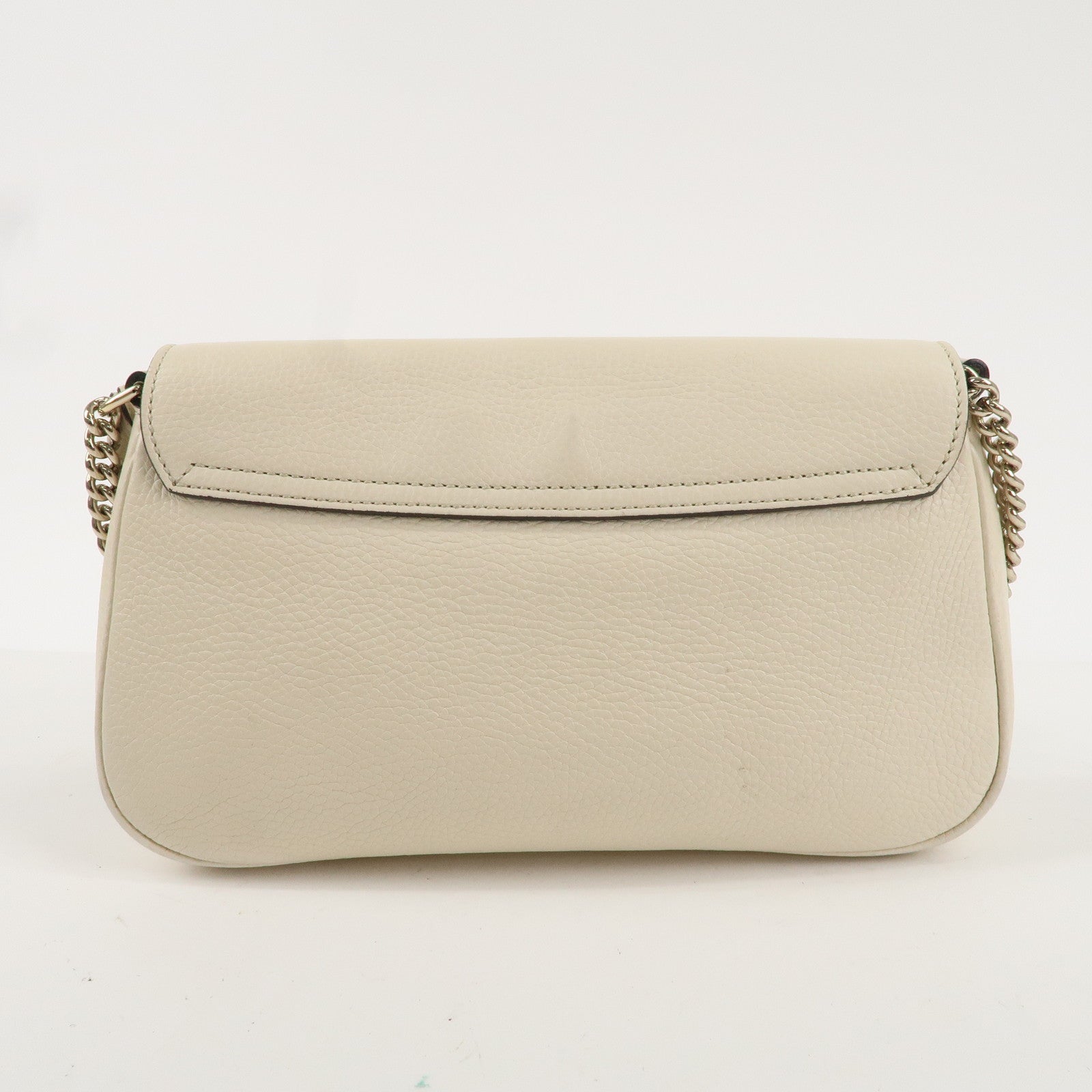 GUCCI Soho Leather Chain Shoulder Bag Ivory 536224