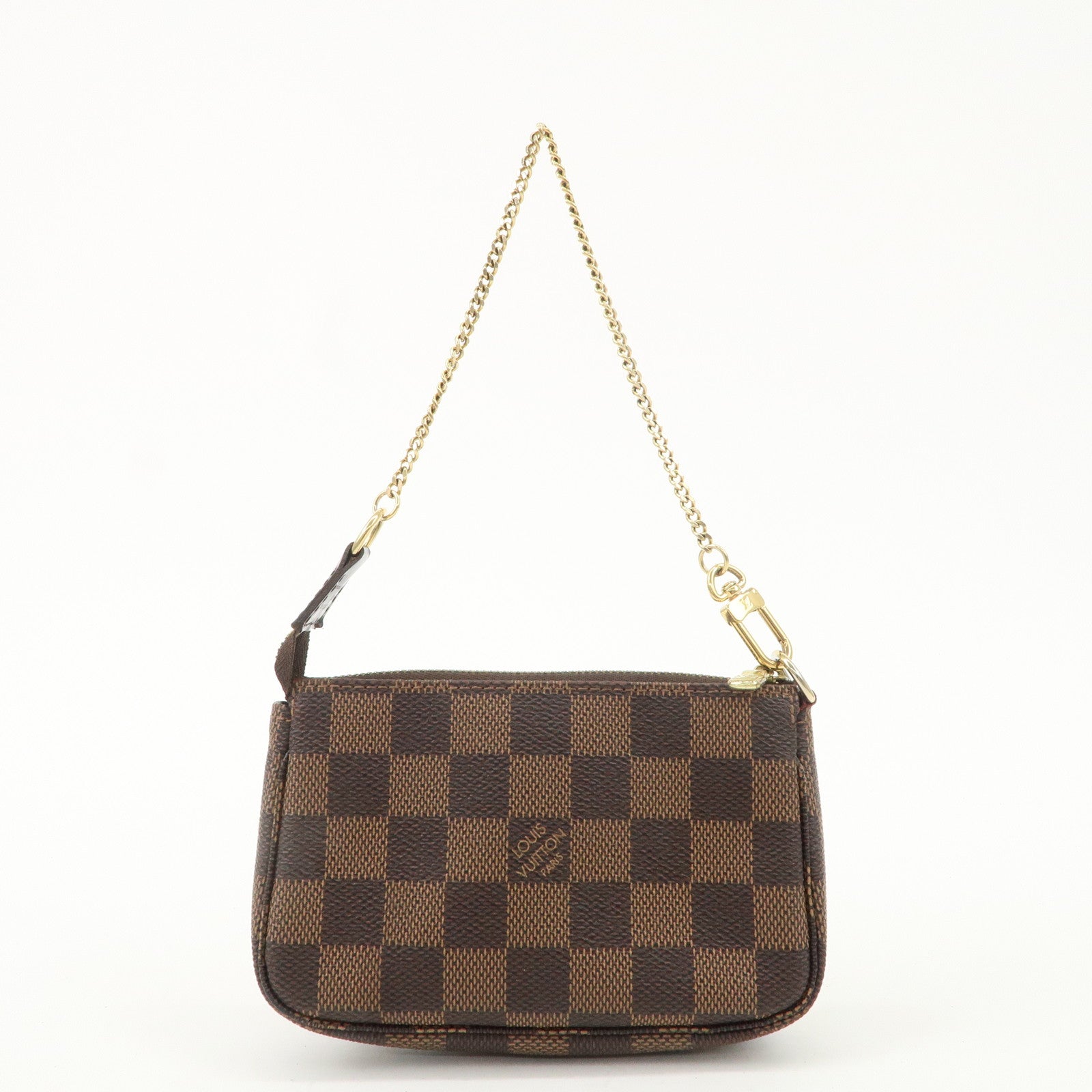 Louis Vuitton Damier Mini Pochette Accessoires Hand Bag N58809 Used