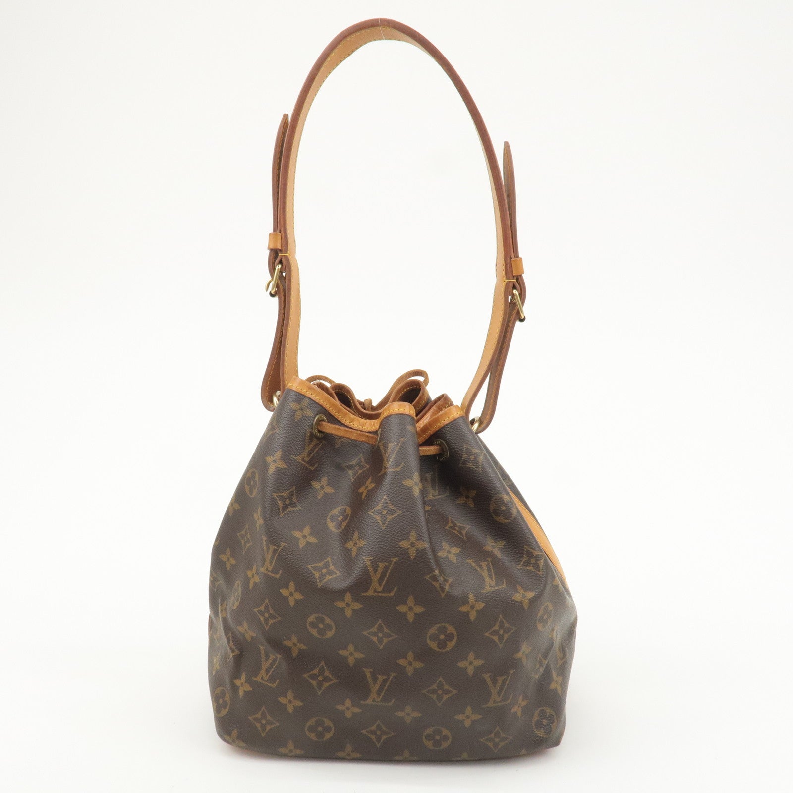 Louis Vuitton Monogram Petit Noe Shoulder Bag Brown M42226