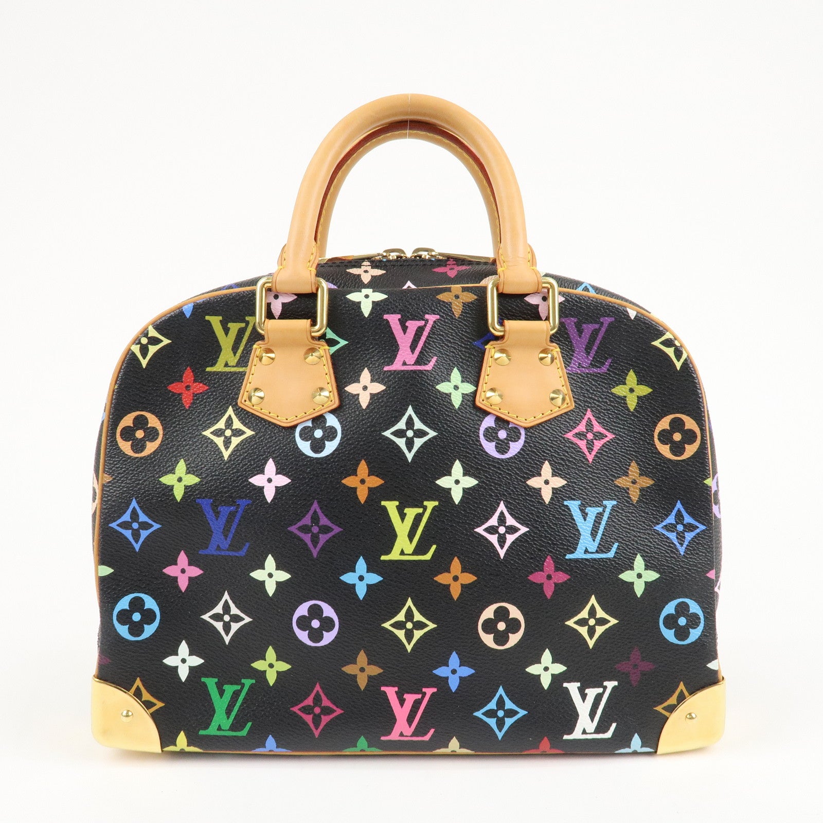 Louis Vuitton Monogram Multicolor Trouville Hand Bag M92662 Used