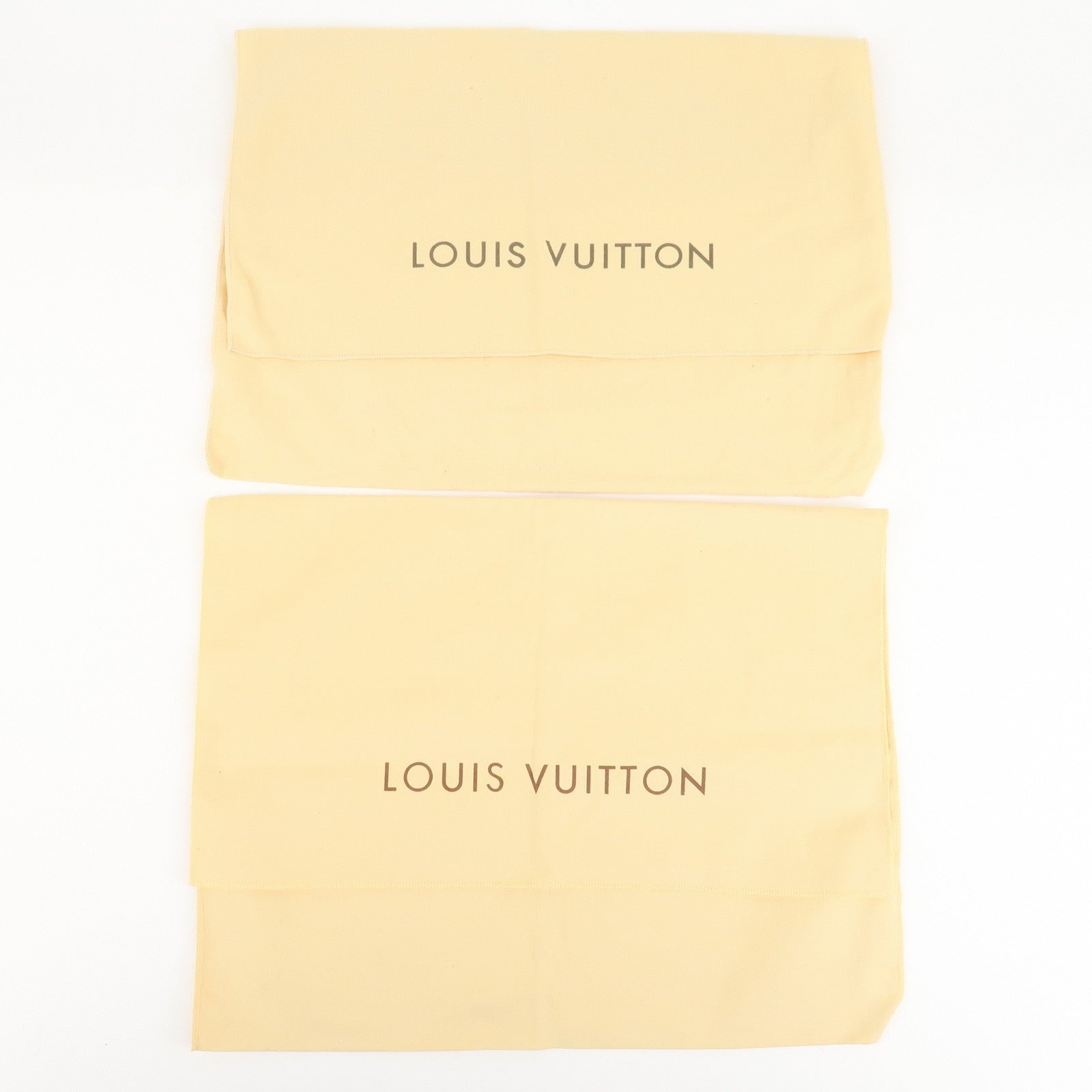 Louis Vuitton Set Of 10 Dust Bag Flap Style Beige Used