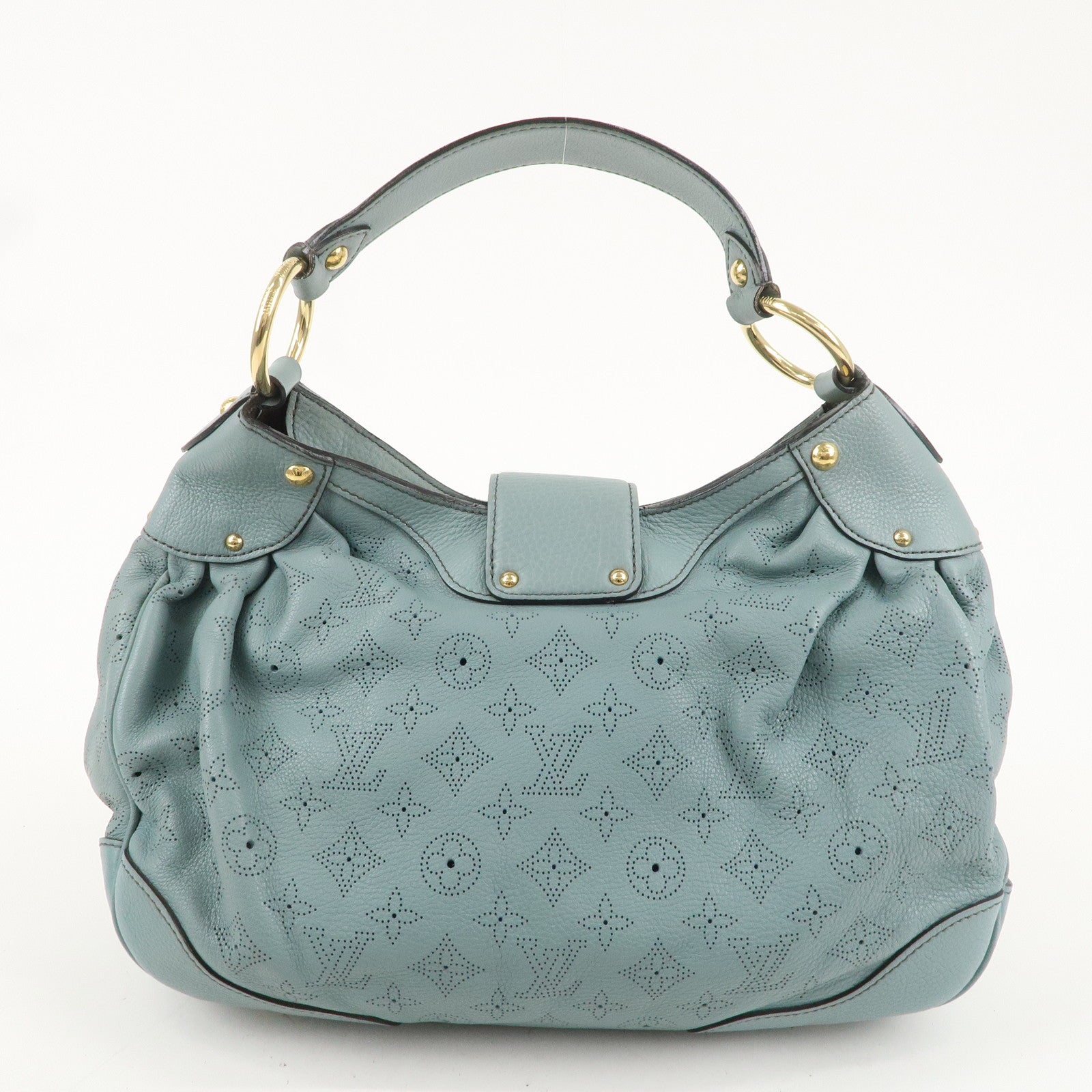 Louis Vuitton Monogram Mahina Solar PM Hand Bag Blue Shell M93444