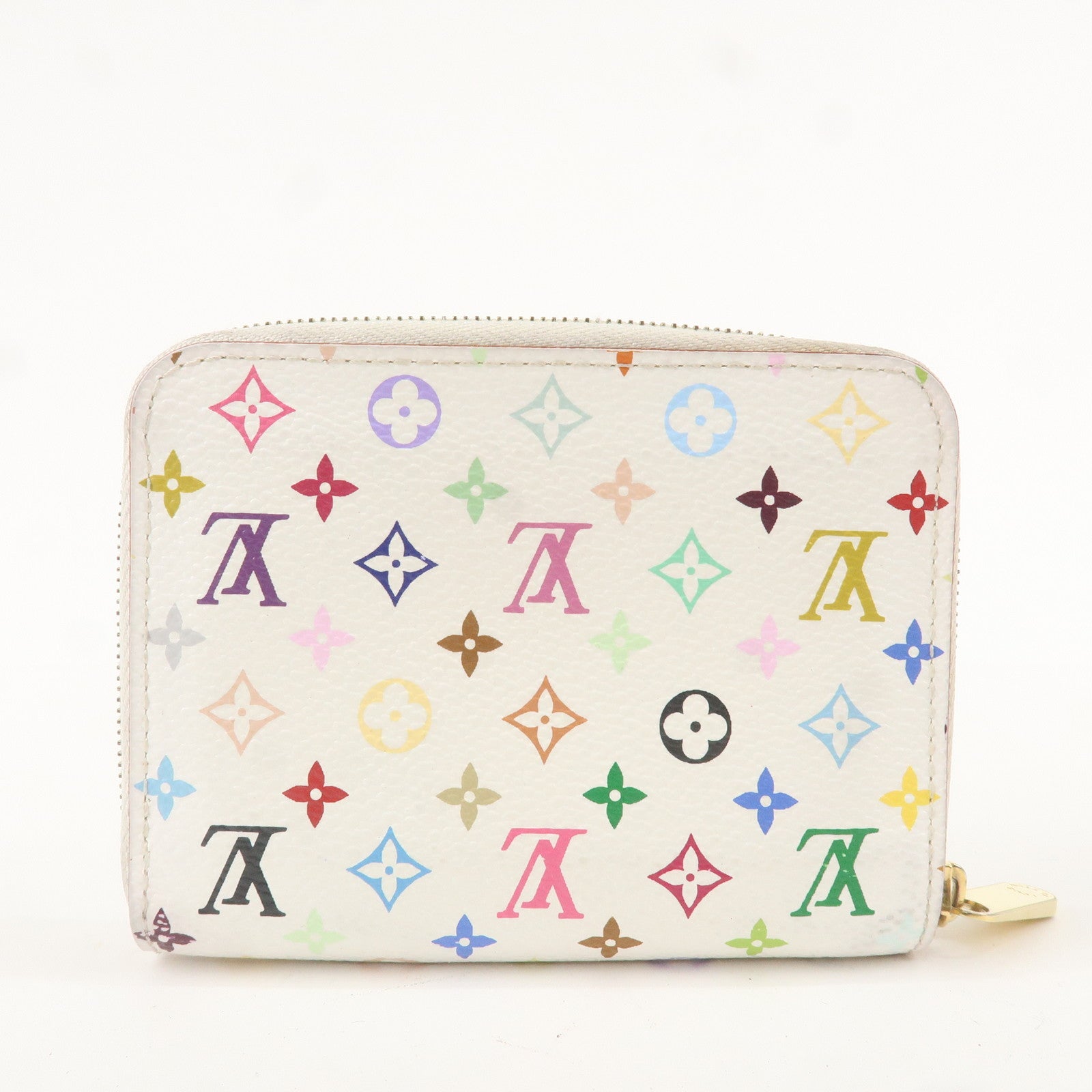 Louis Vuitton Monogram Multi Color Zippy Coin Purse Blanc M93741