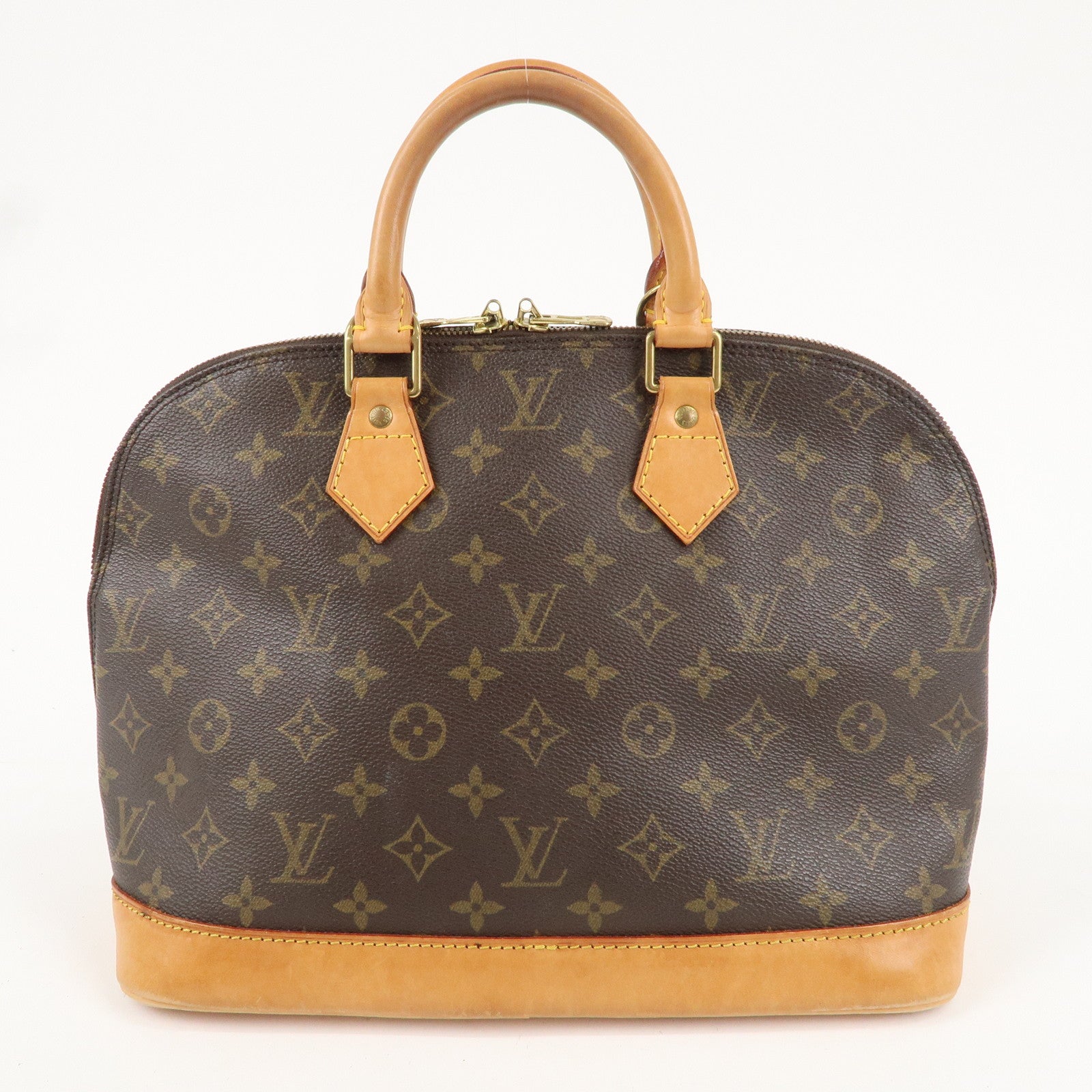 Louis Vuitton Monogram Alma Hand Bag Brown M51130