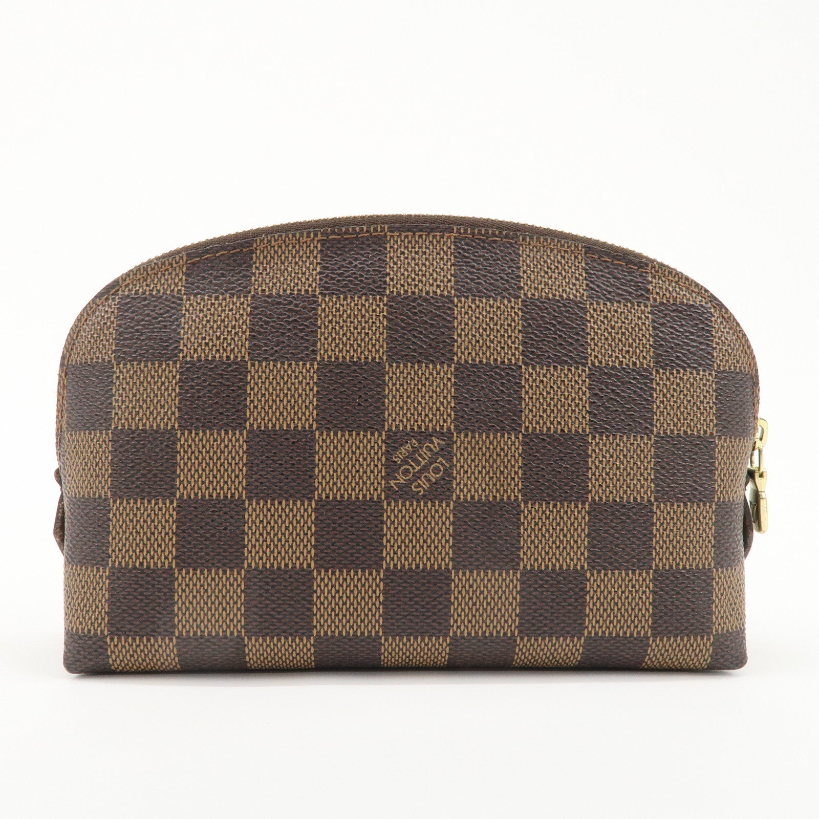 Louis Vuitton Damier Pochette Cosmetic Pouch Brown N47516 Used