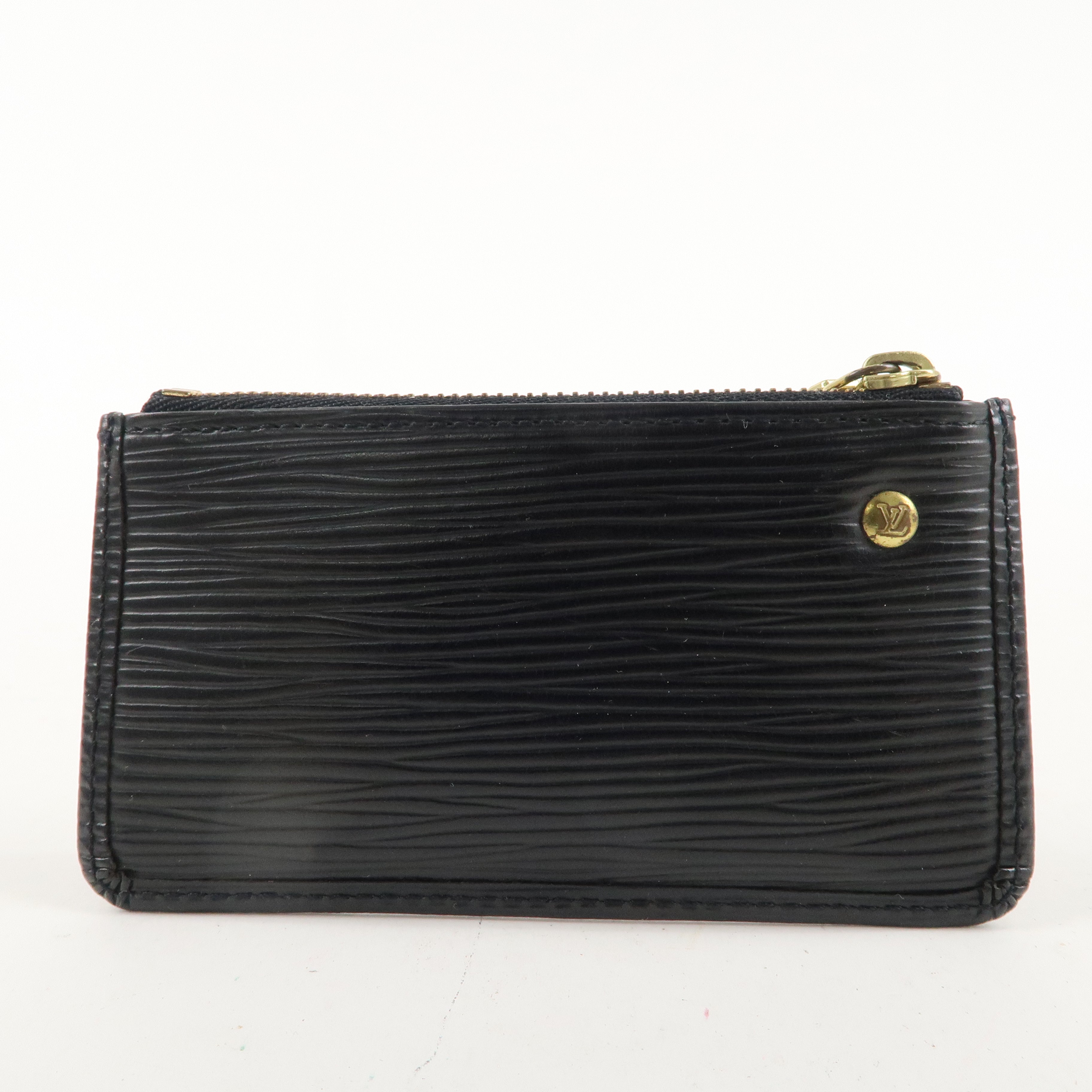 Louis Vuitton Epi Pochette Cles Coin Case Black Noir M63802