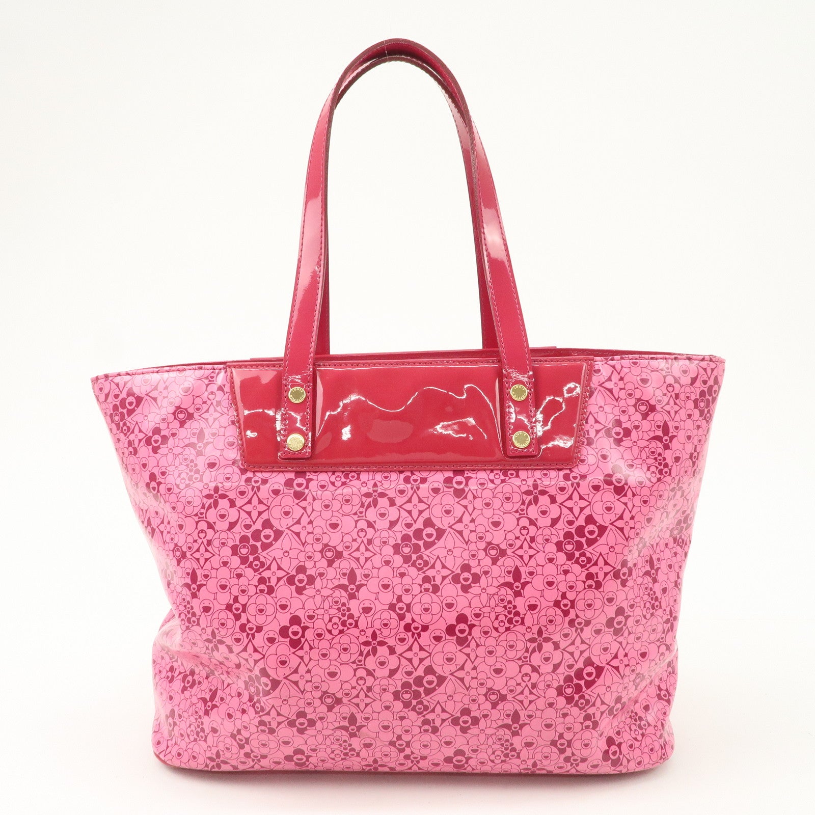 Louis Vuitton Cosmic Blossom PM Tote Bag Rose Pink Murakami M93160 Used