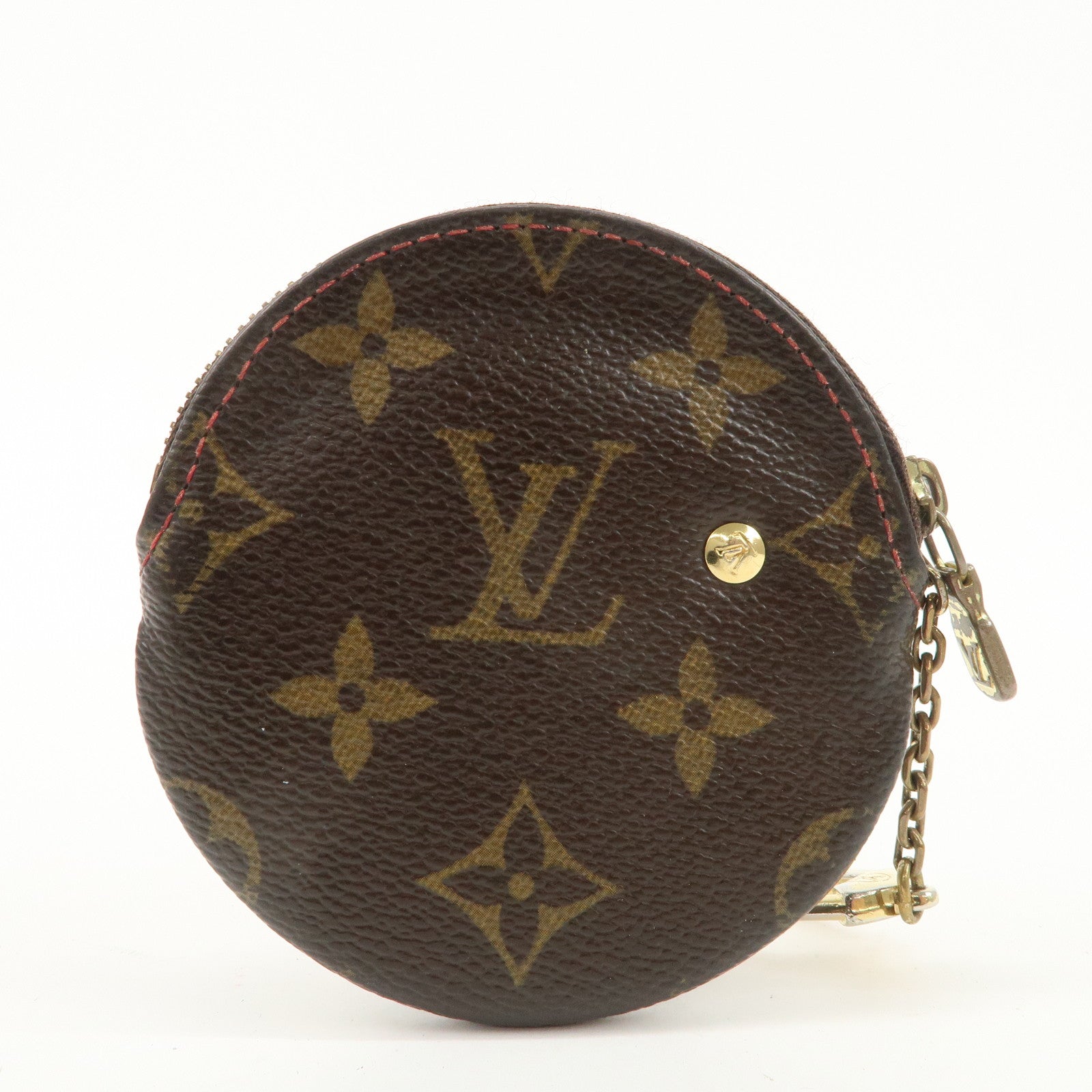 Louis Vuitton Monogram Cherry Porte Monnaie Rond Coin Case M95043 Used