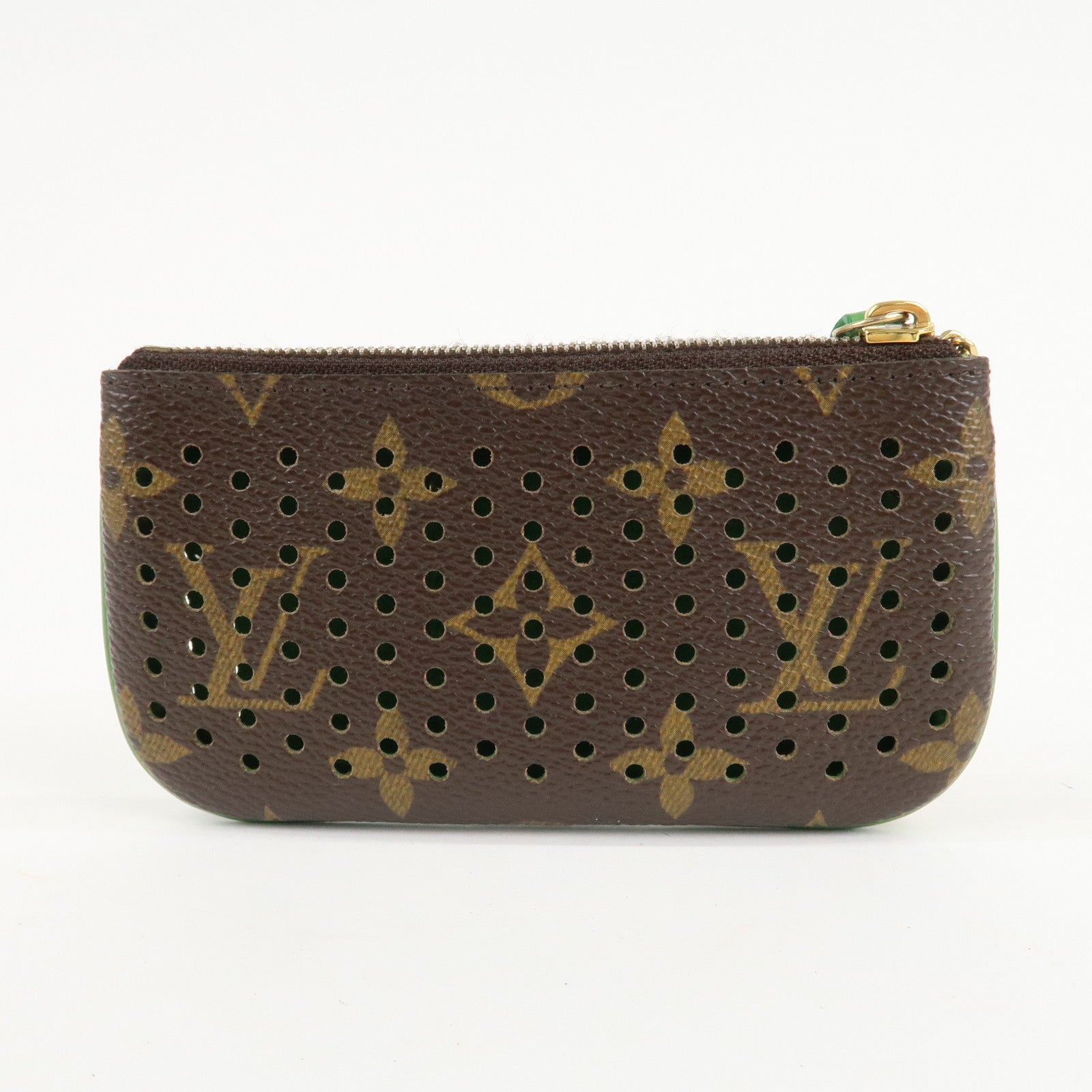 Louis Vuitton Monogram Perforated Pochette Cles Coin Case M95186 Used