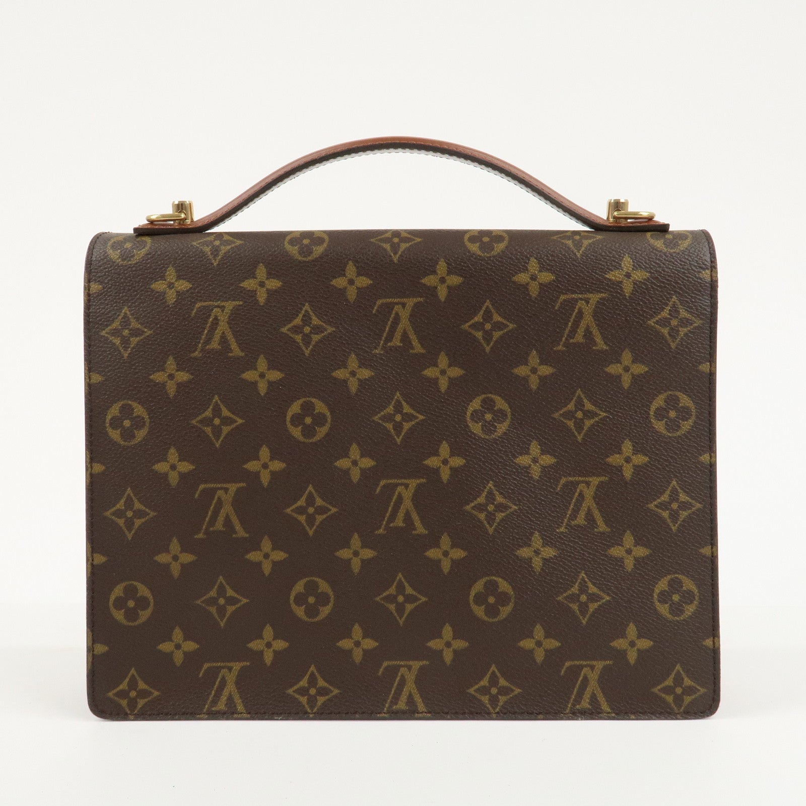 Louis Vuitton Monogram Monceau 28 Hand Bag Brief Case M51185 Used