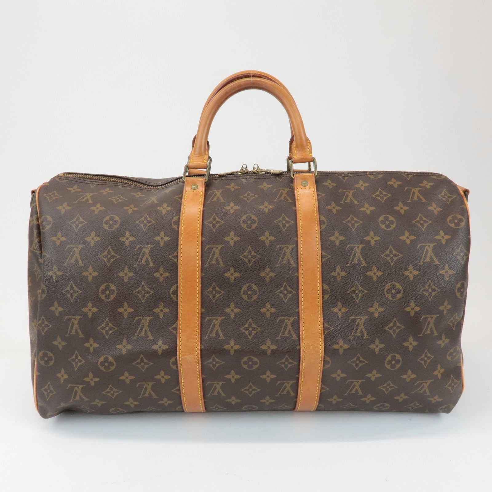 Louis Vuitton Monogram Keep All Bandouliere 50 Boston Bag M41416 Used