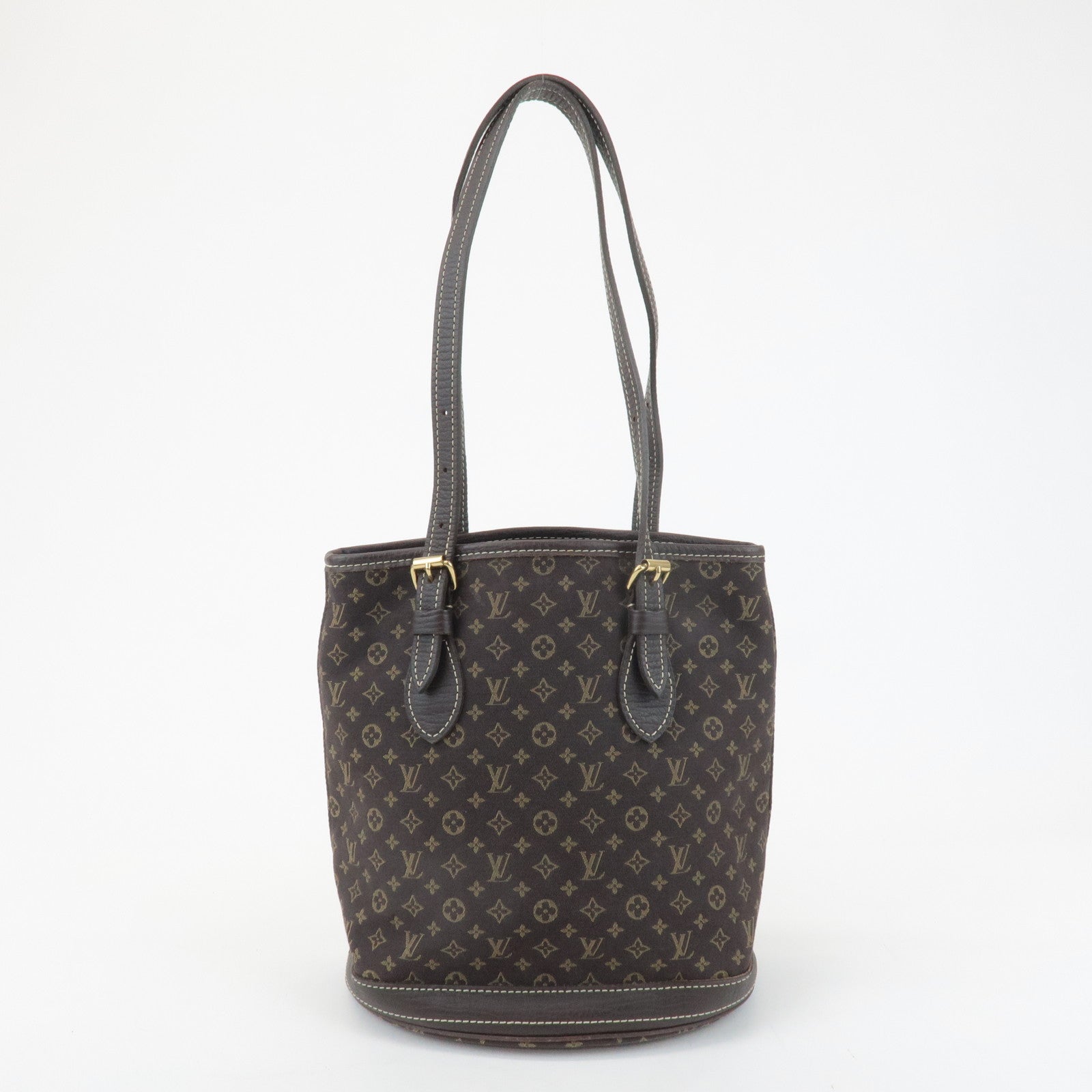 Louis Vuitton Monogram Mini Lin Bucket PM Shoulder Bag M95226 Used