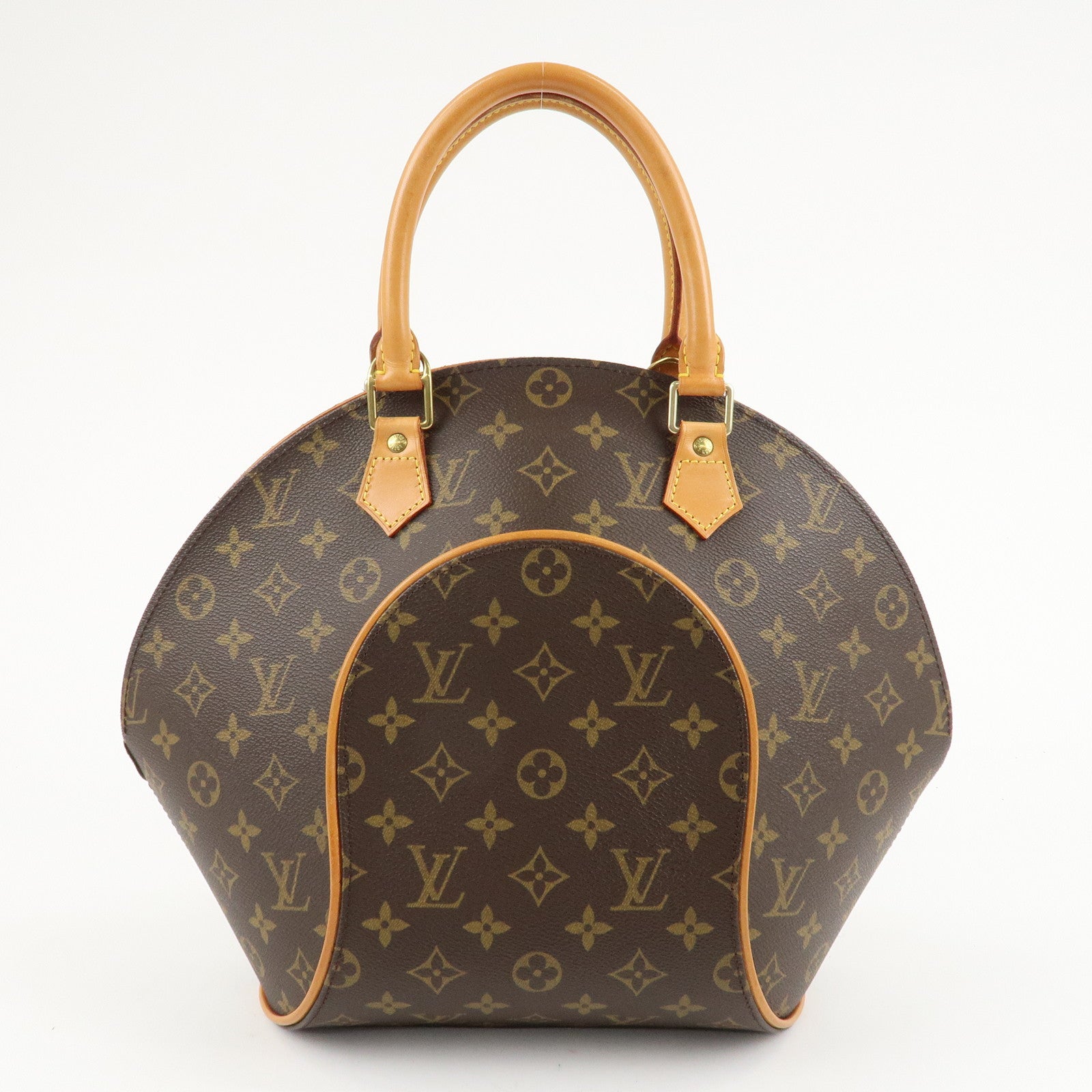 Louis Vuitton Monogram Ellipse MM Hand Bag Brown M51126 Used