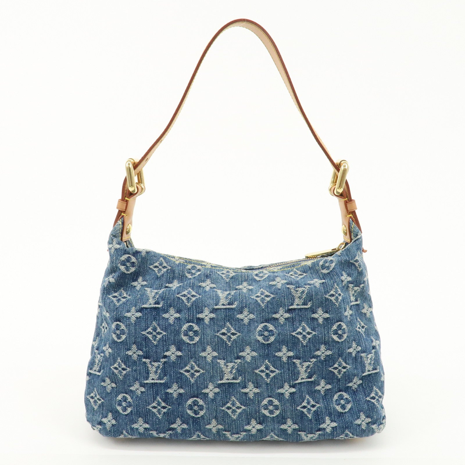 Louis Vuitton Monogram Denim Baggy PM Shoulder Bag Strap M95049