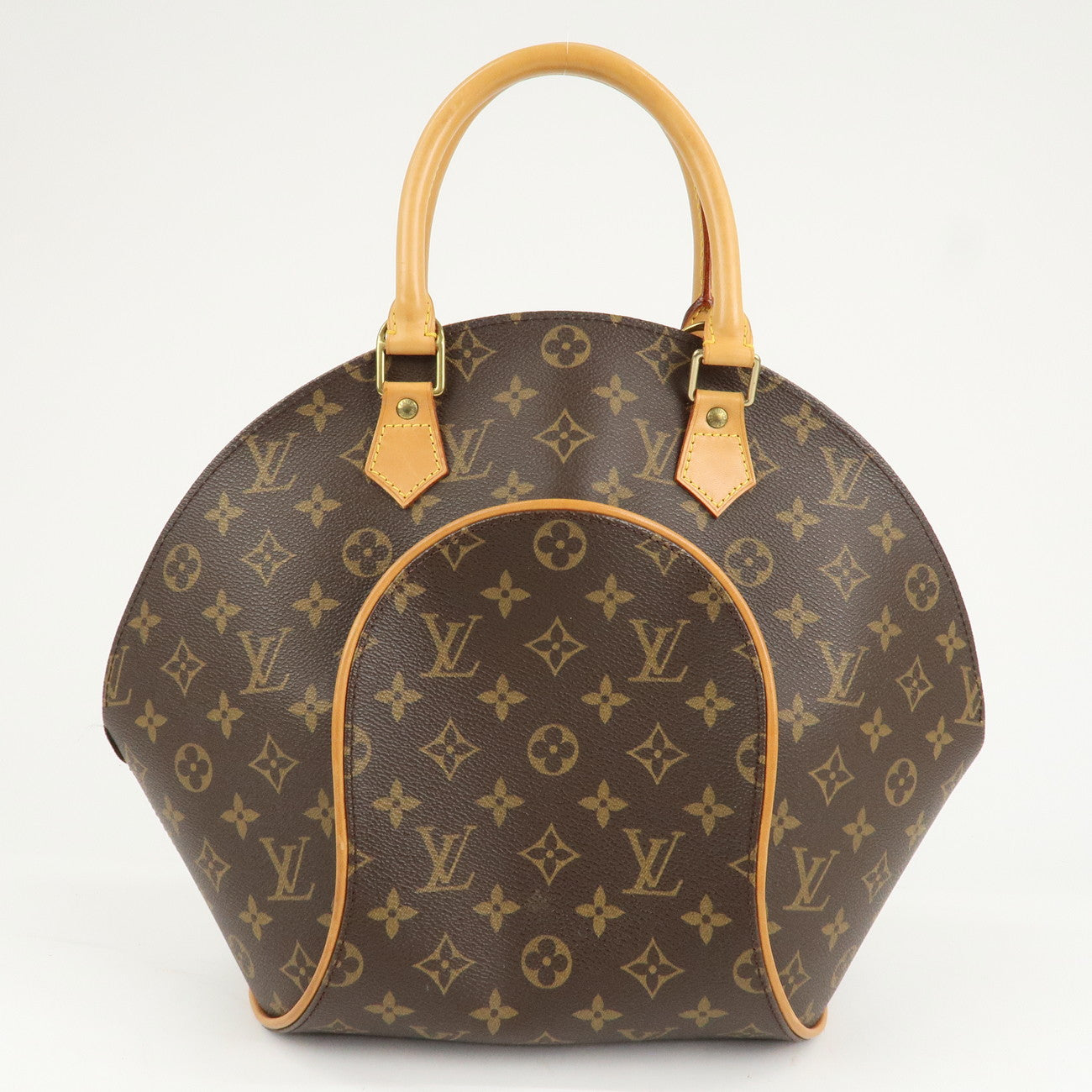 Louis Vuitton Monogram Ellipse MM Hand Bag Brown M51126 Used