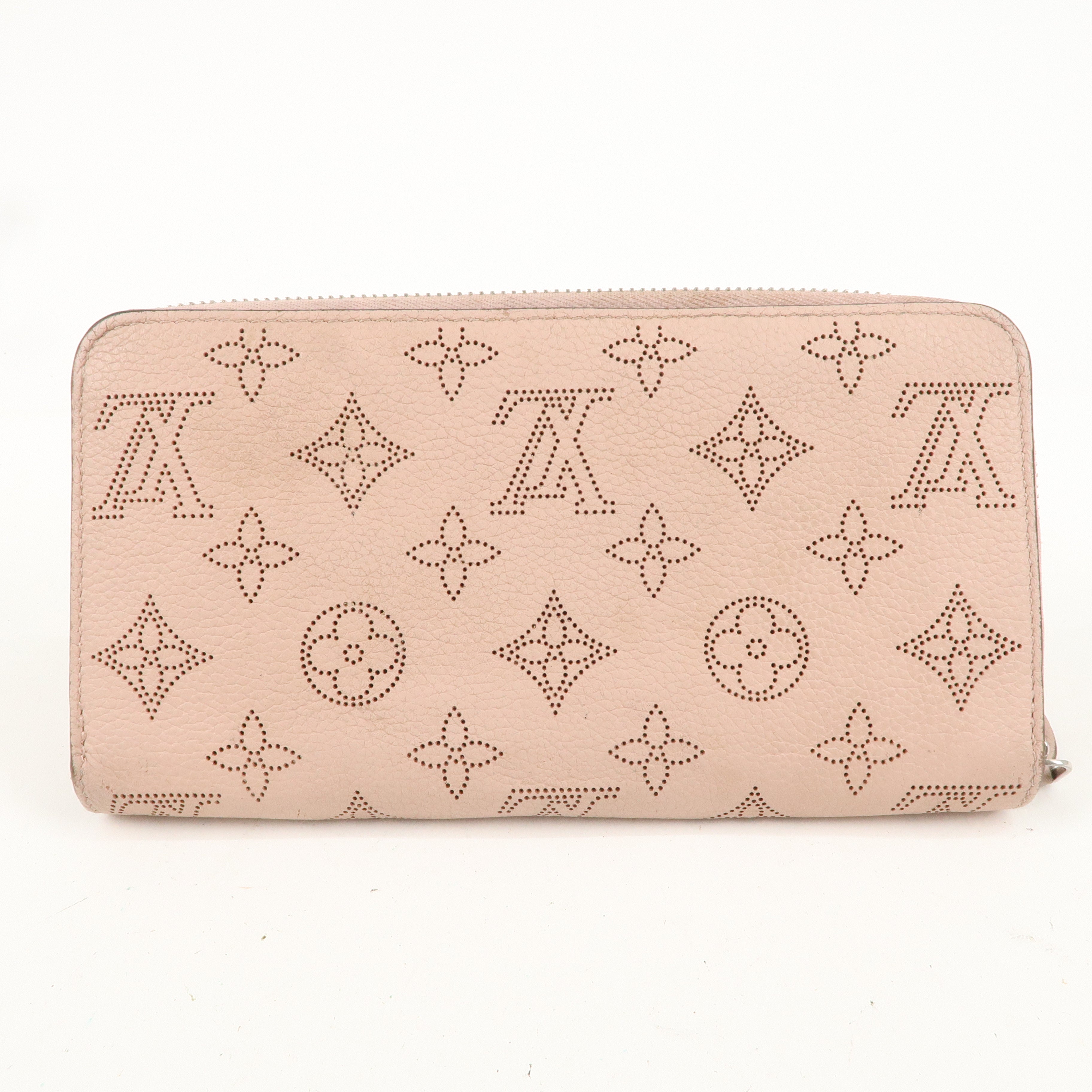 Louis Vuitton Monogram Mahina Zippy Wallet Rose Pink M61868