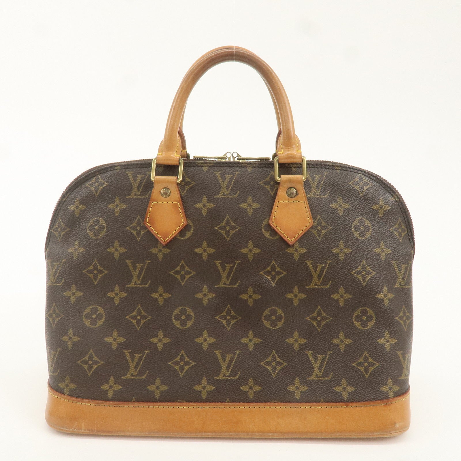 Louis Vuitton Monogram Alma Hand Bag Brown M51130