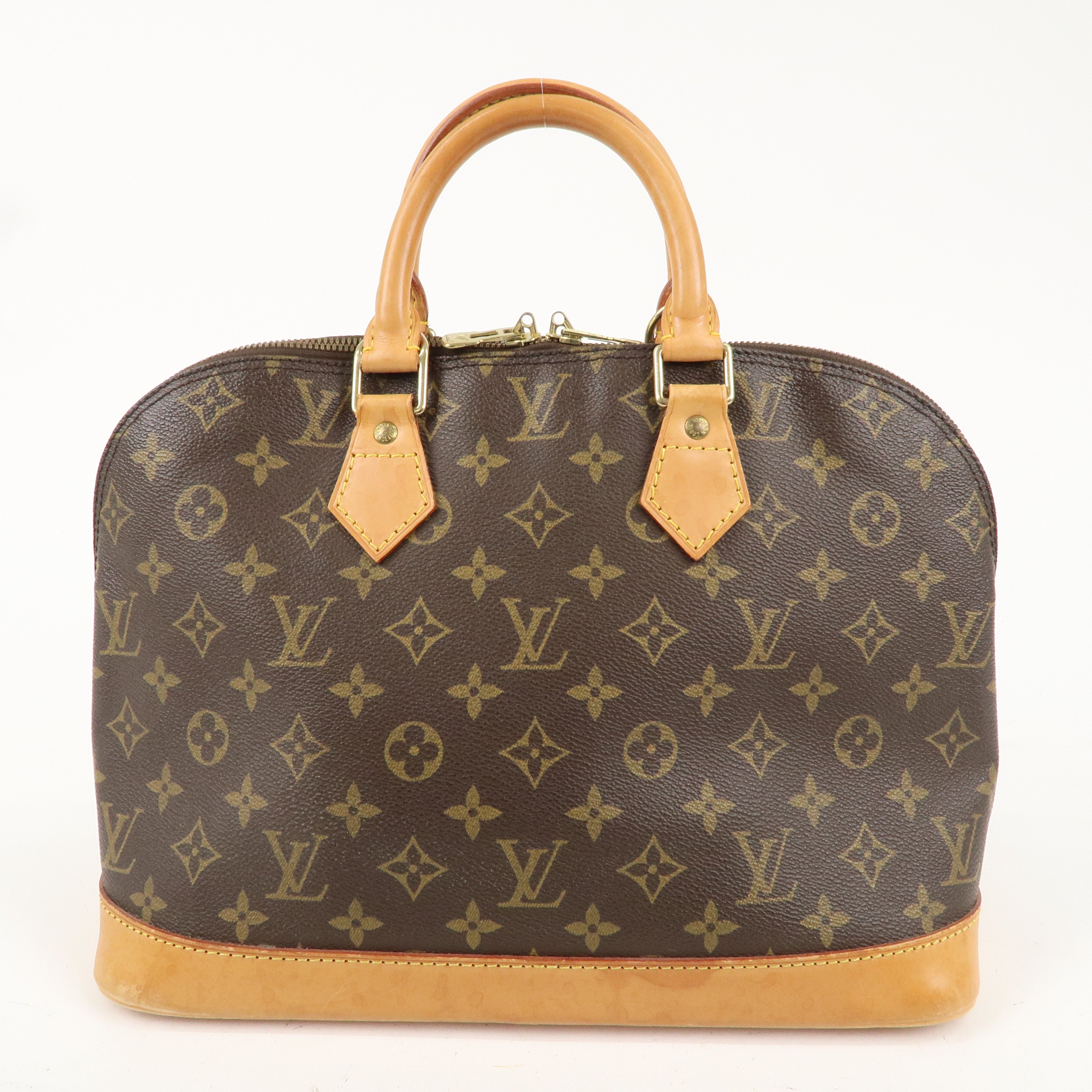 Louis Vuitton Monogram Alma Hand Bag Brown M51130