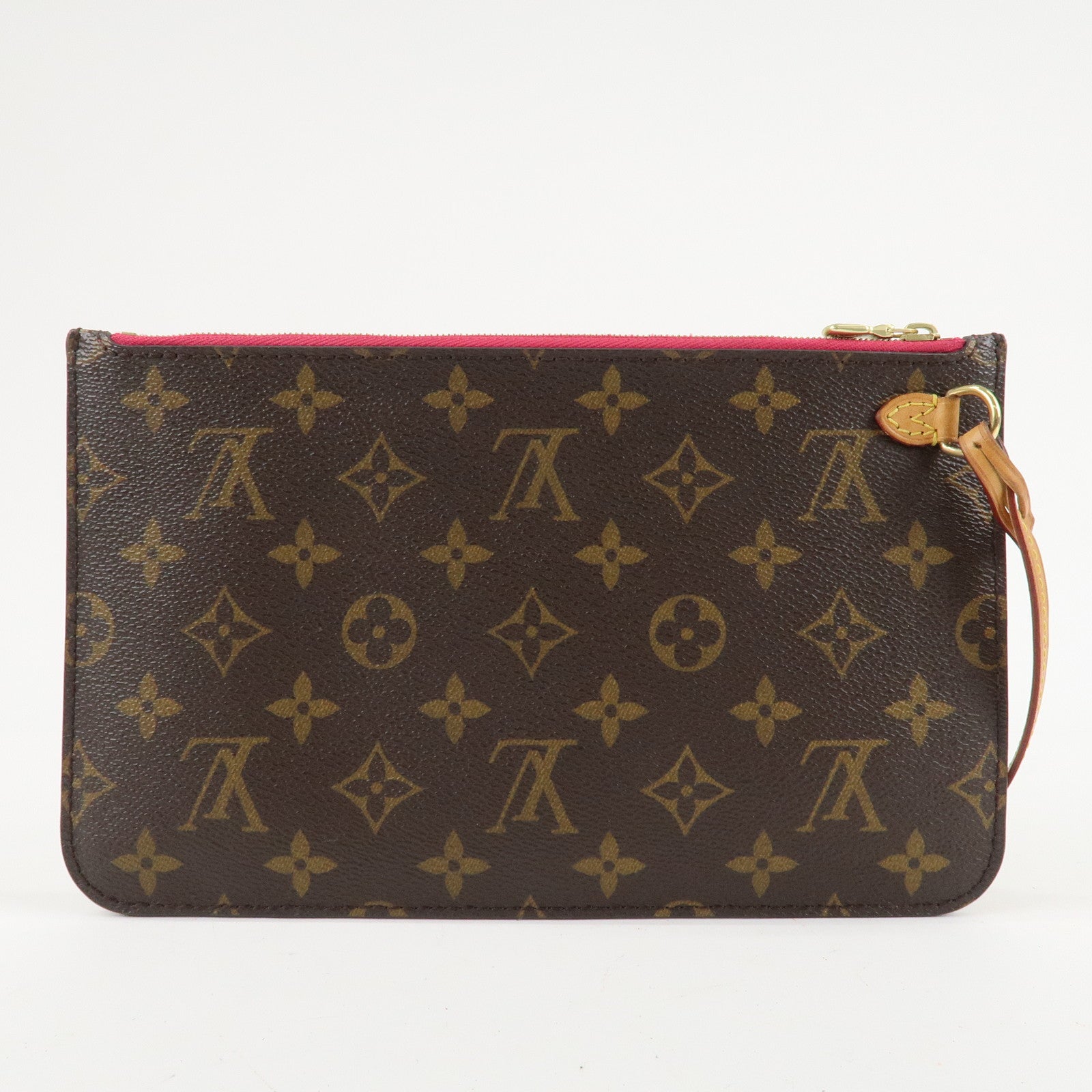 Louis Vuitton Monogram Pouch for Neverfull MM Tote Bag Fuchsia Used