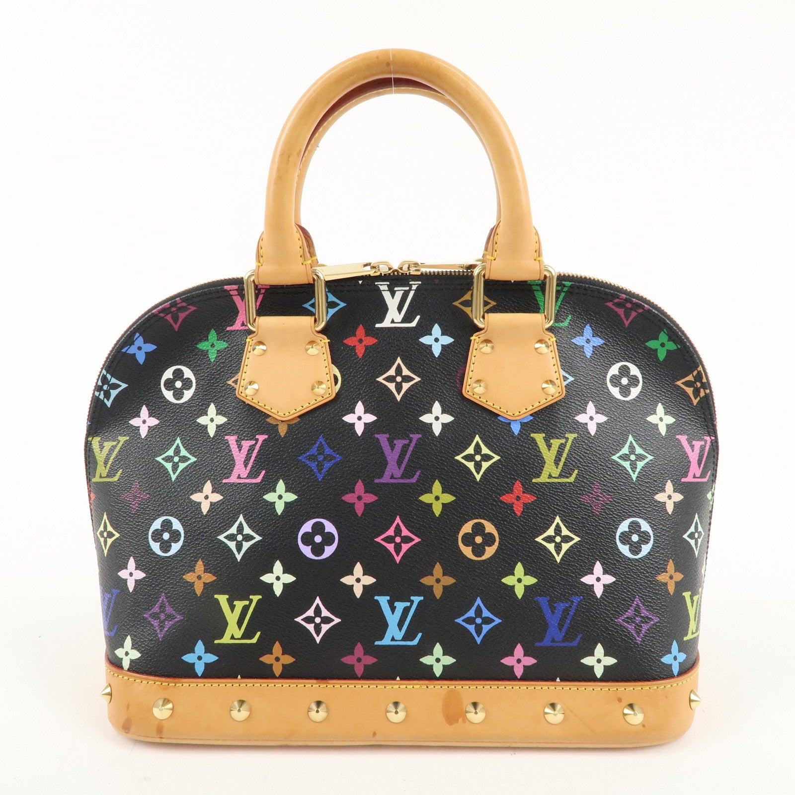 Louis Vuitton Monogram Multi Color Alma Hand Bag Noir M92646