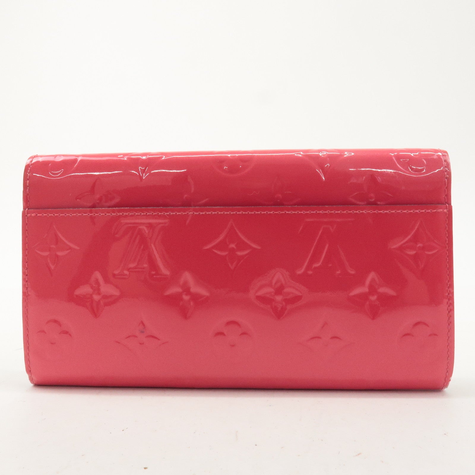 Louis Vuitton Monogram Vernis Portefeuille Sarah Hot Pink M90313