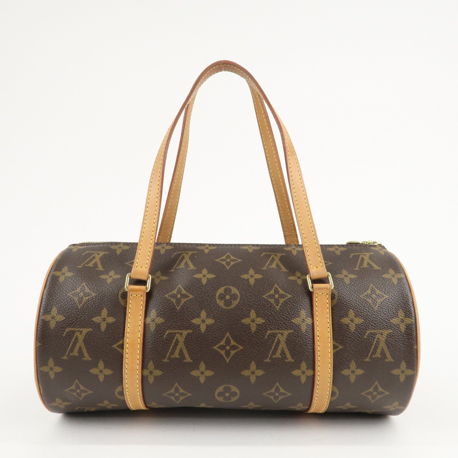 Louis Vuitton Monogram Papillon 30 Hand Bag Brown M51385 Used