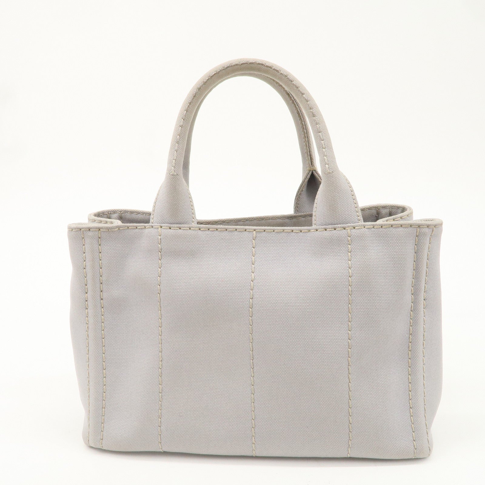 PRADA Canapa Mini Canvas 2Way Bag Gray 1BG439