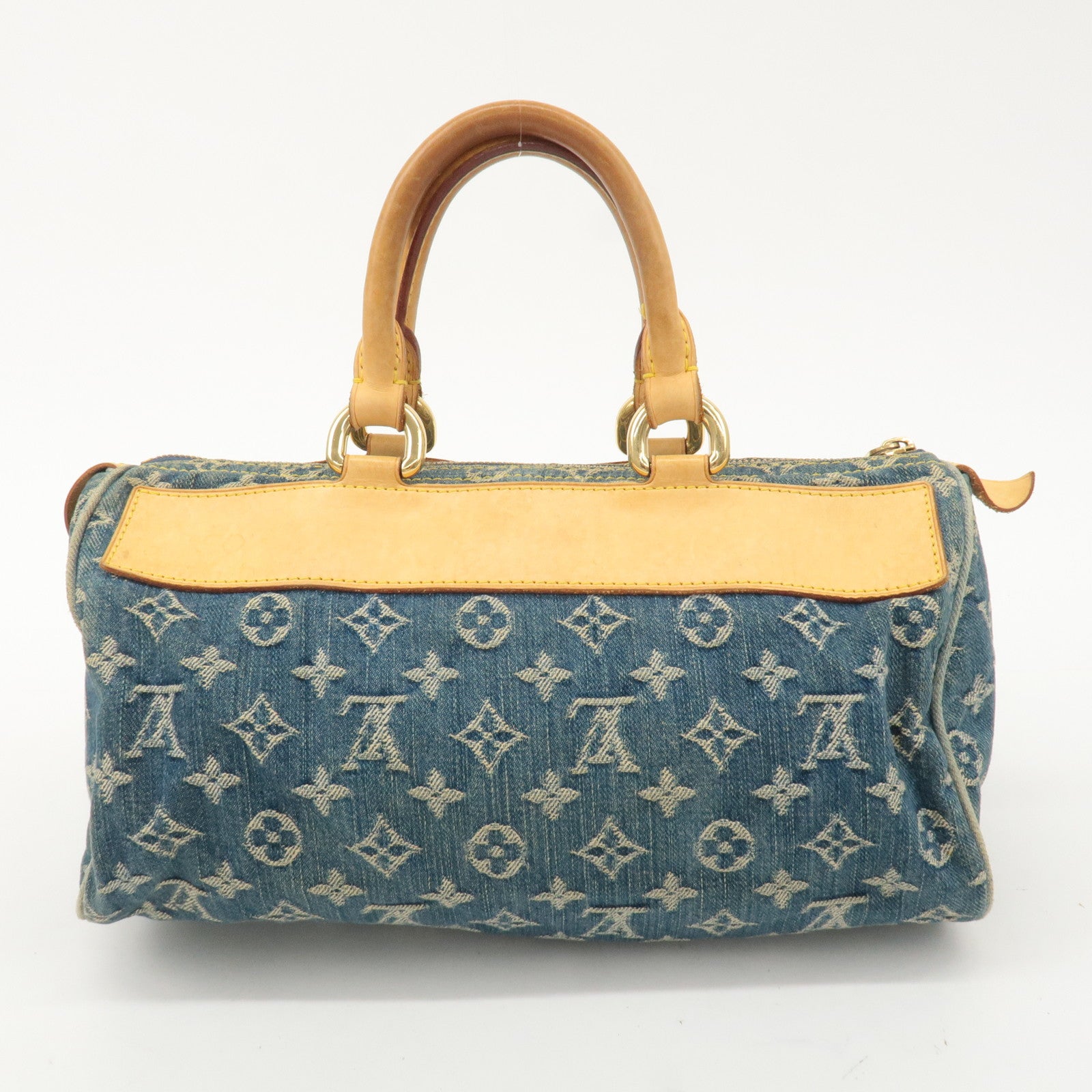 Louis Vuitton Monogram Denim Neo Speedy Boston Bag Blue M95019