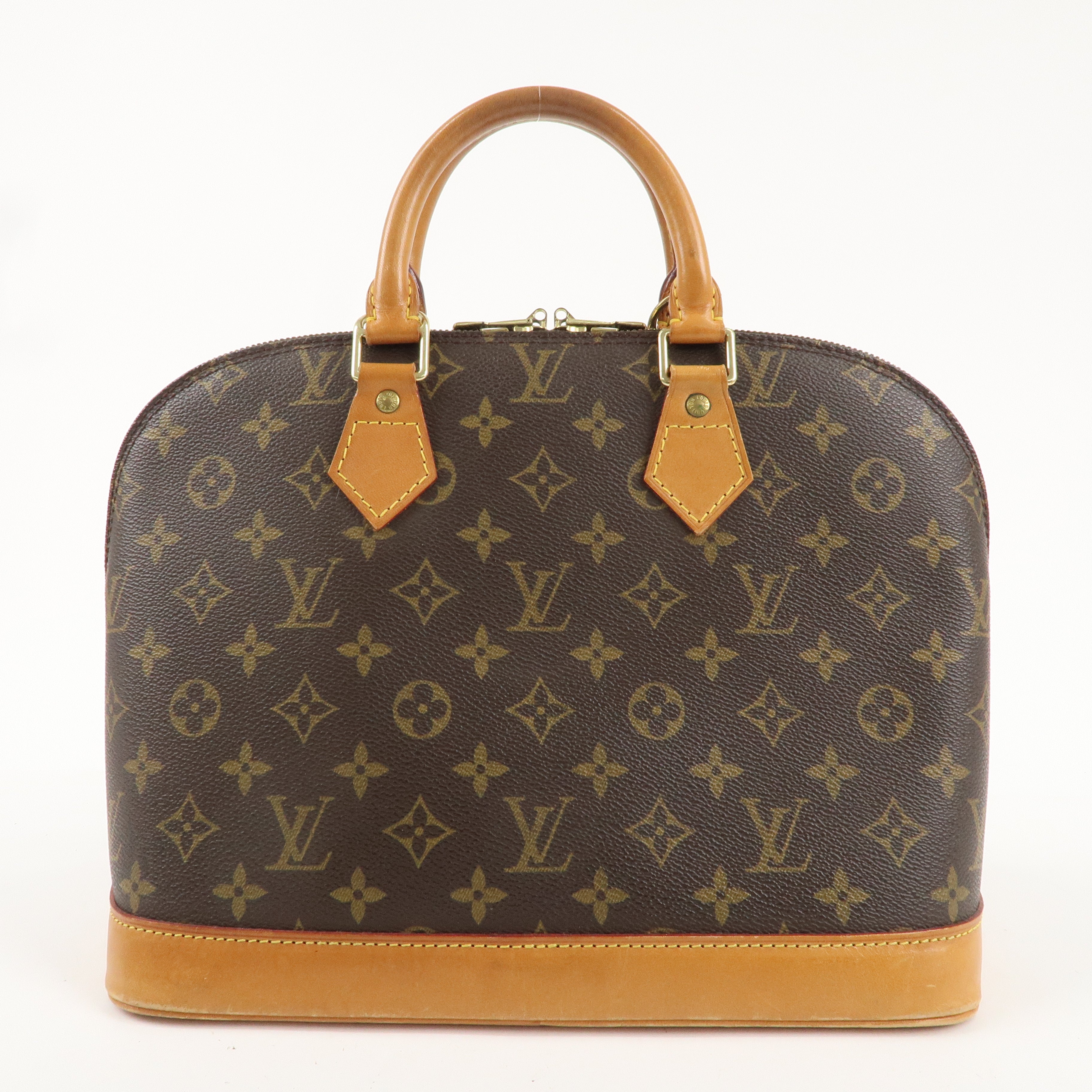 Louis Vuitton Monogram Alma Hand Bag Brown M51130