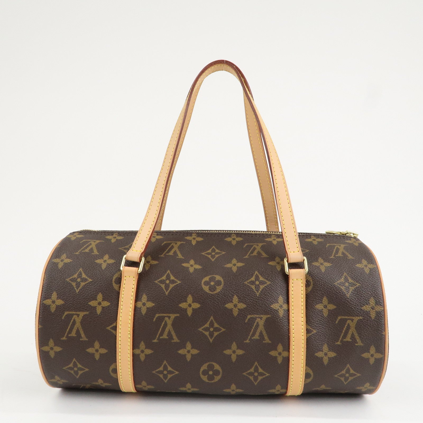 Louis Vuitton Monogram Papillon 30 Hand Bag Brown M51385 Used