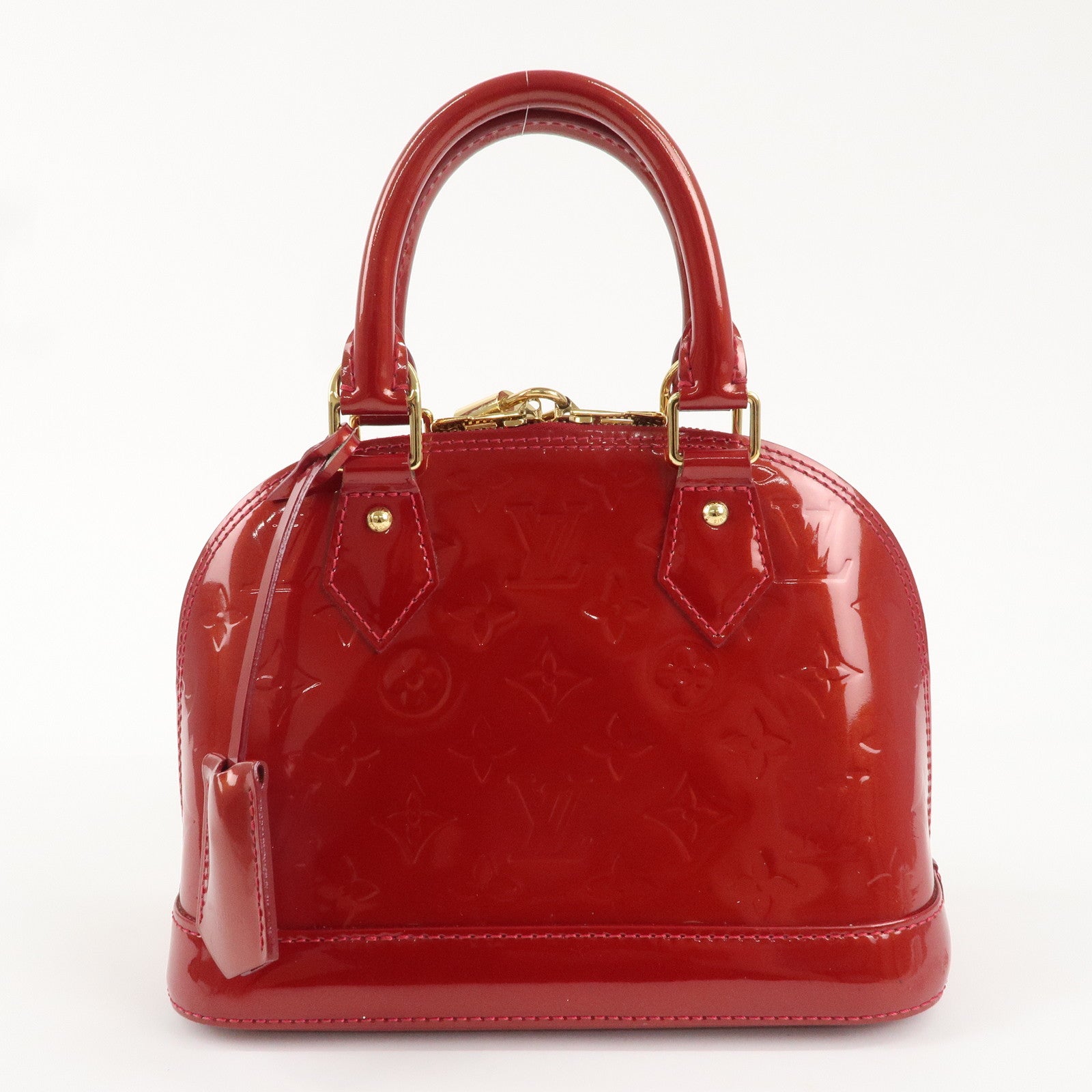 Louis Vuitton Monogram Vernis Alma BB 2Way Bag Red M91606