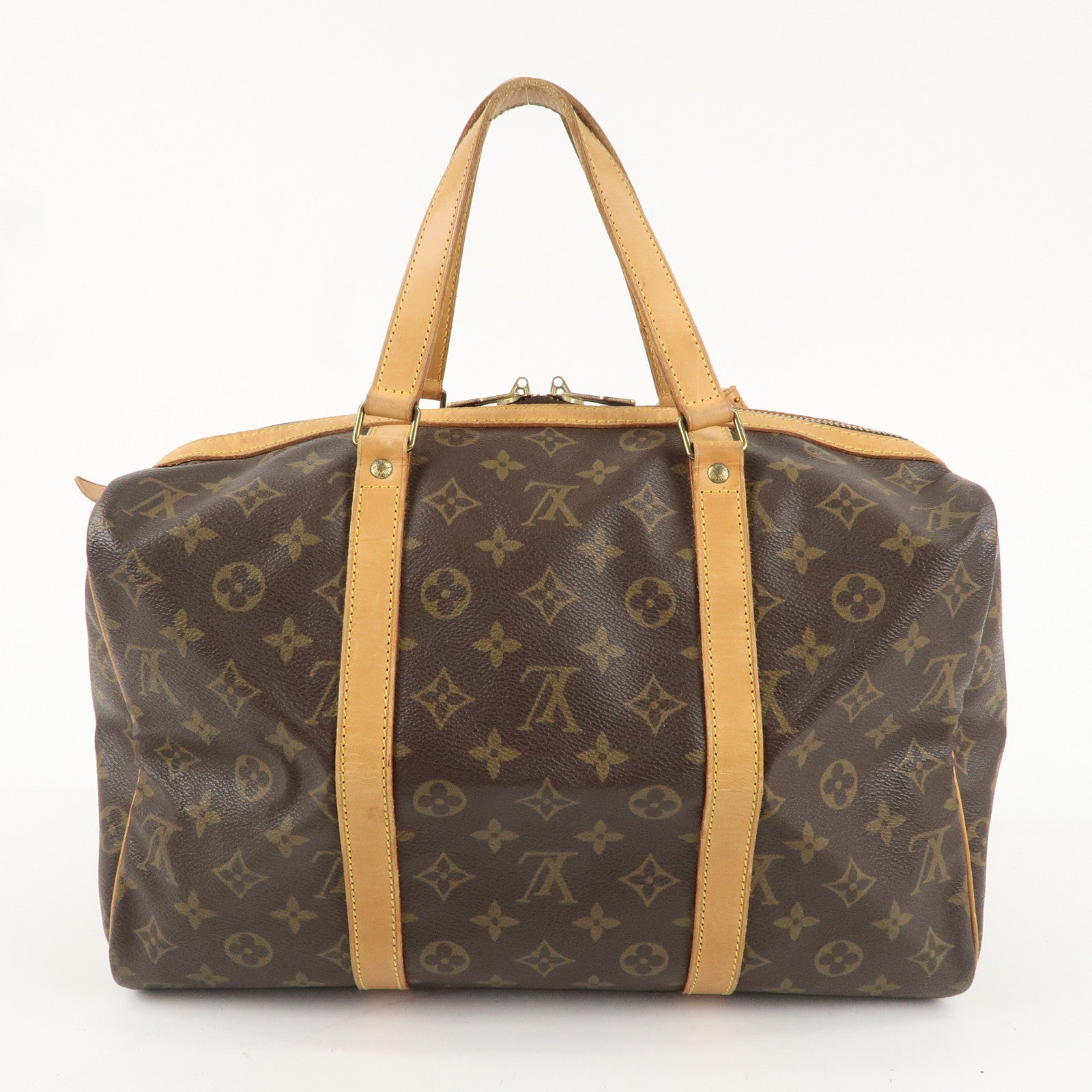 Louis Vuitton Monogram Sac Souple 35 Boston Bag Brown M41626