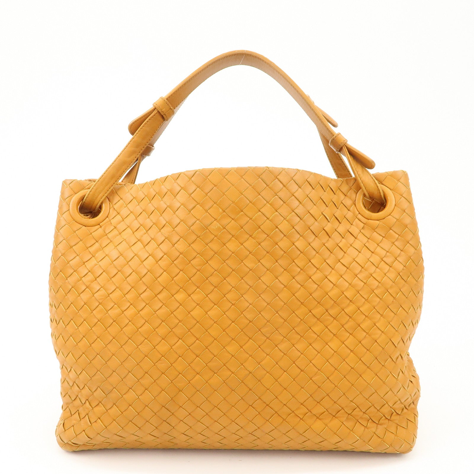 Bottega Veneta Intrecciato leather Tote Bag Orange 179320